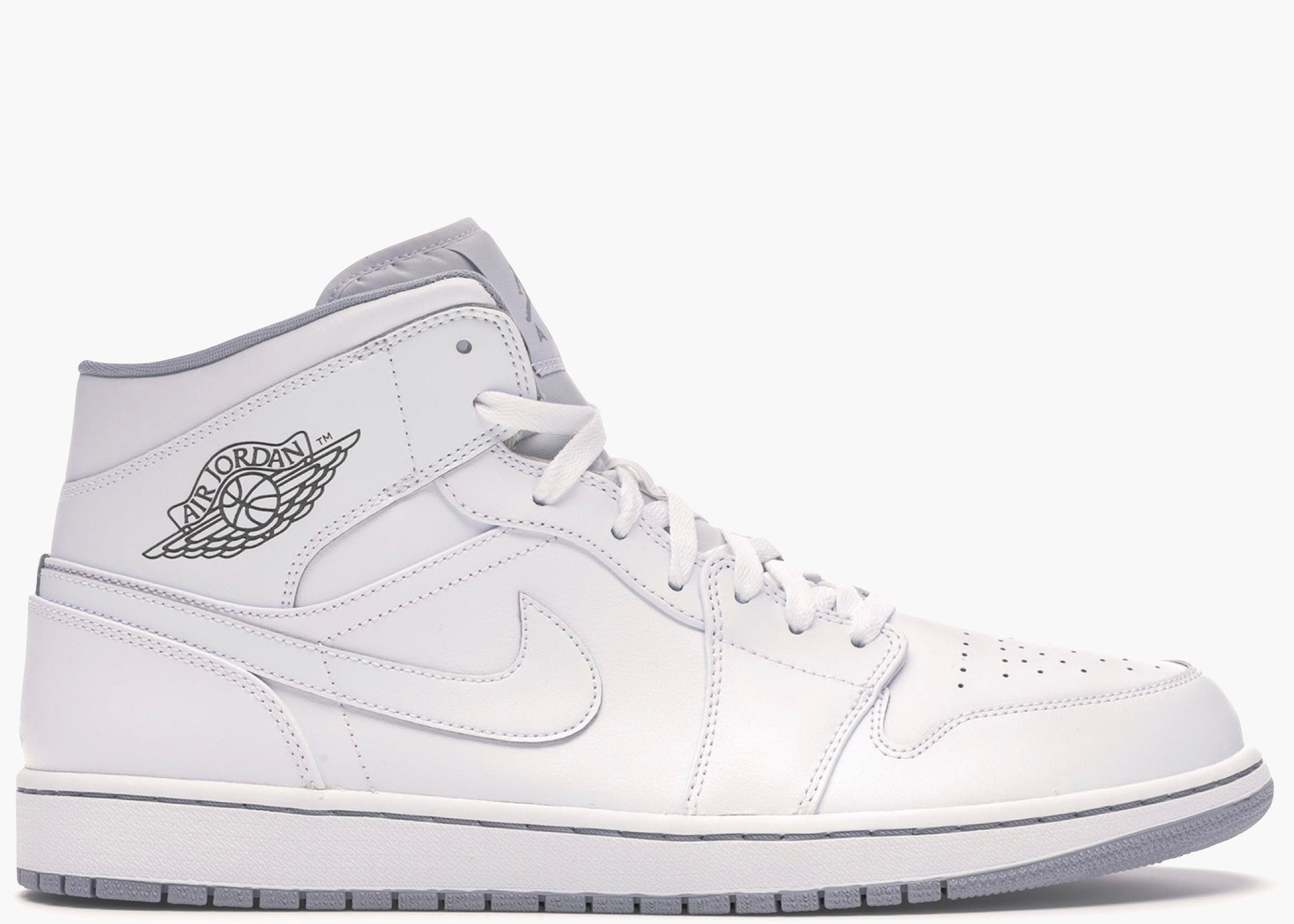 Nike Air Jordan 1 Mid White Wolf Grey (2016) 554724-112 Hype Clothinga Limited Edition