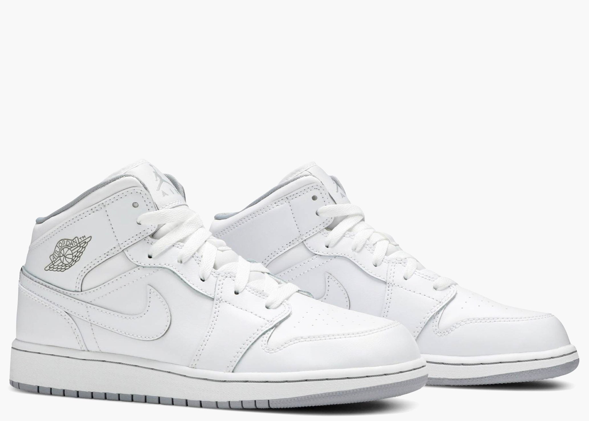 Nike Air Jordan 1 Mid White Wolf Grey (2016) 554724-112 Hype Clothinga Limited Edition
