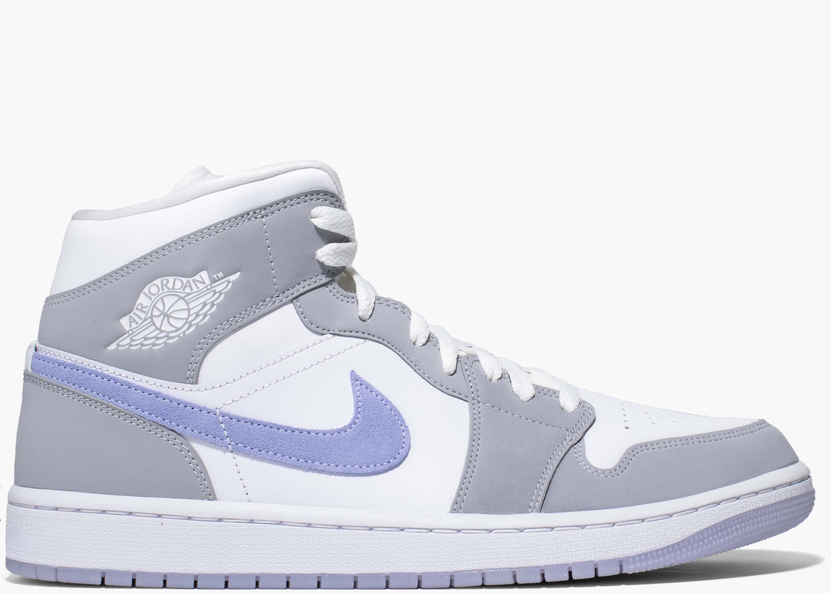 Nike Air Jordan 1 Mid Wolf Grey Aluminium (W) BQ6472-105 Hype Clothinga Limited Edition