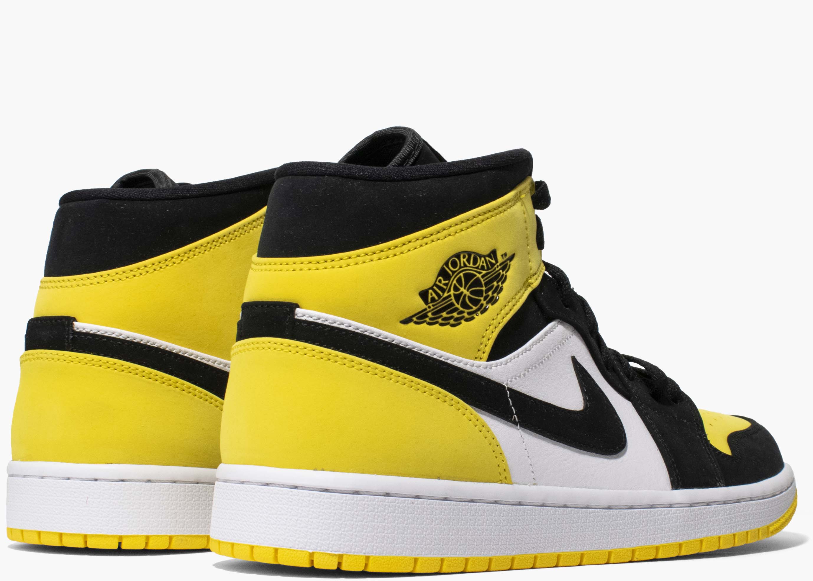 Nike Air Jordan 1 Mid Yellow Toe Black 852542-071 Hype Clothinga Limited Edition