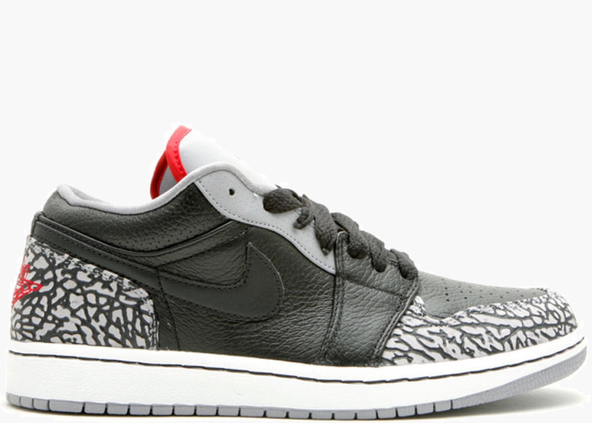 Nike Air Jordan 1 Phat Low Black Cement (2008) 350571-061 Hype Clothinga Limited Edition