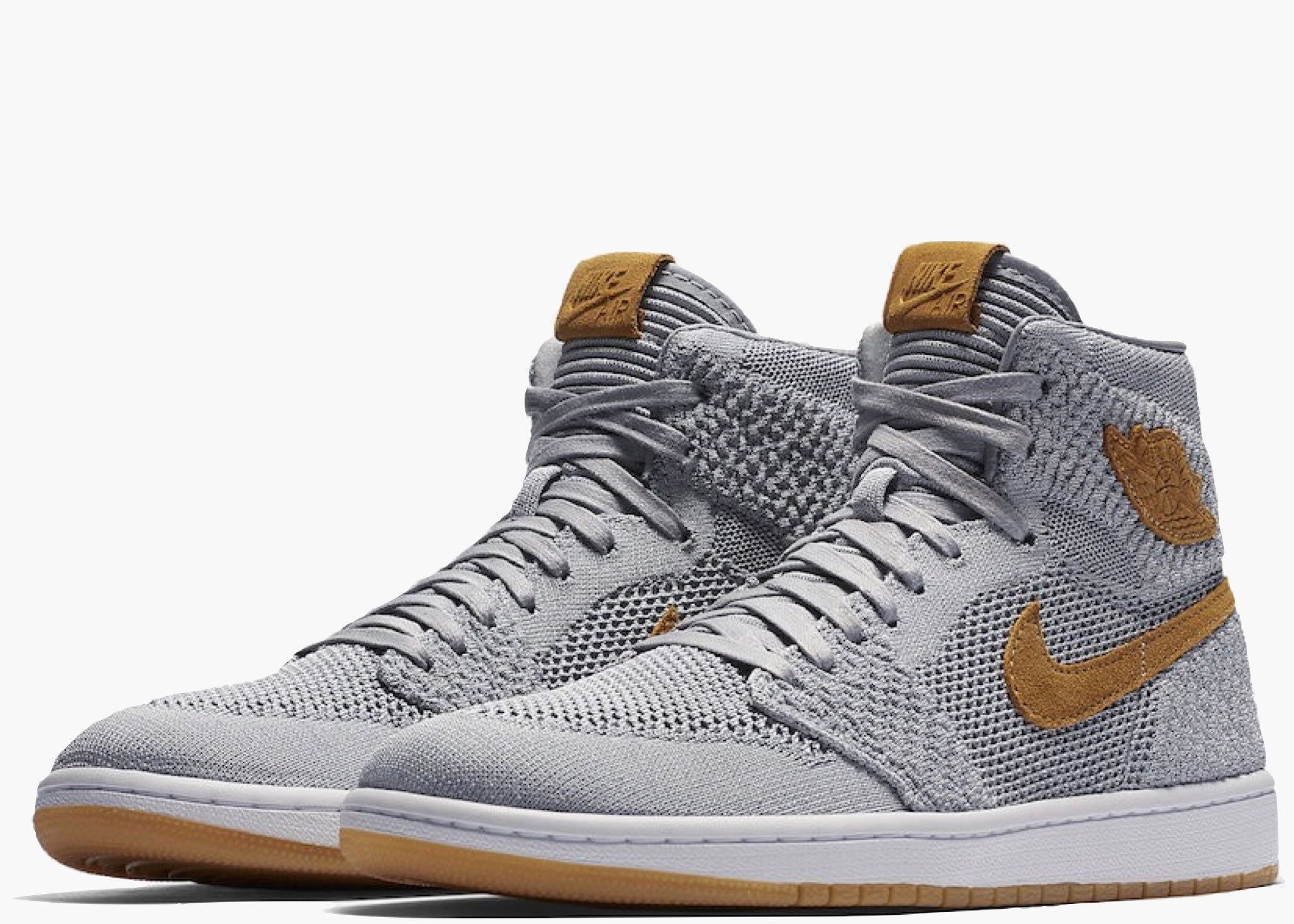 Nike Air Jordan 1 Retro High Flyknit Wolf Grey 919704-025 Hype Clothinga Limited Edition