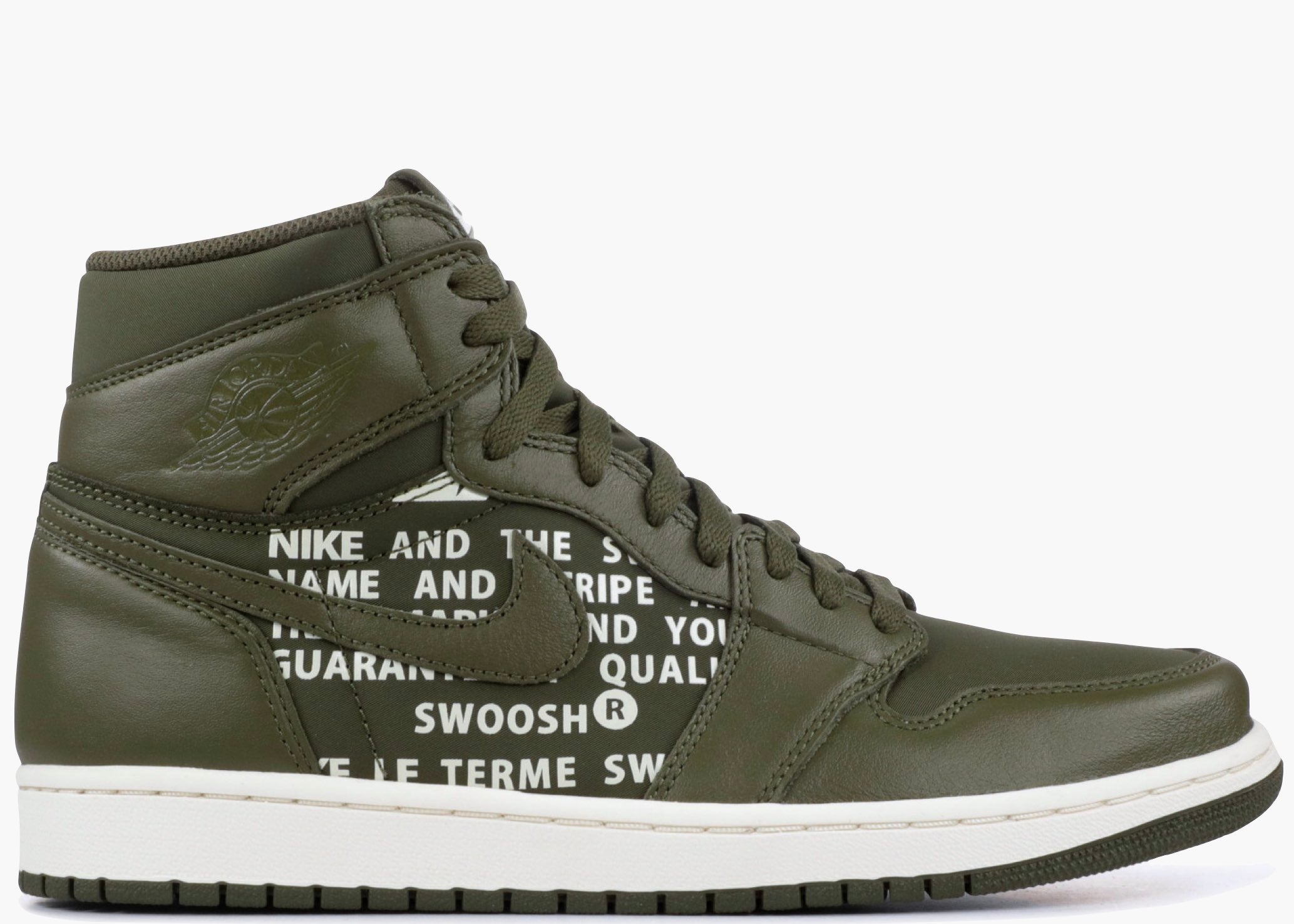 Nike Air Jordan 1 Retro High Olive Canvas 555088-300 Hype Clothinga Limited Edition