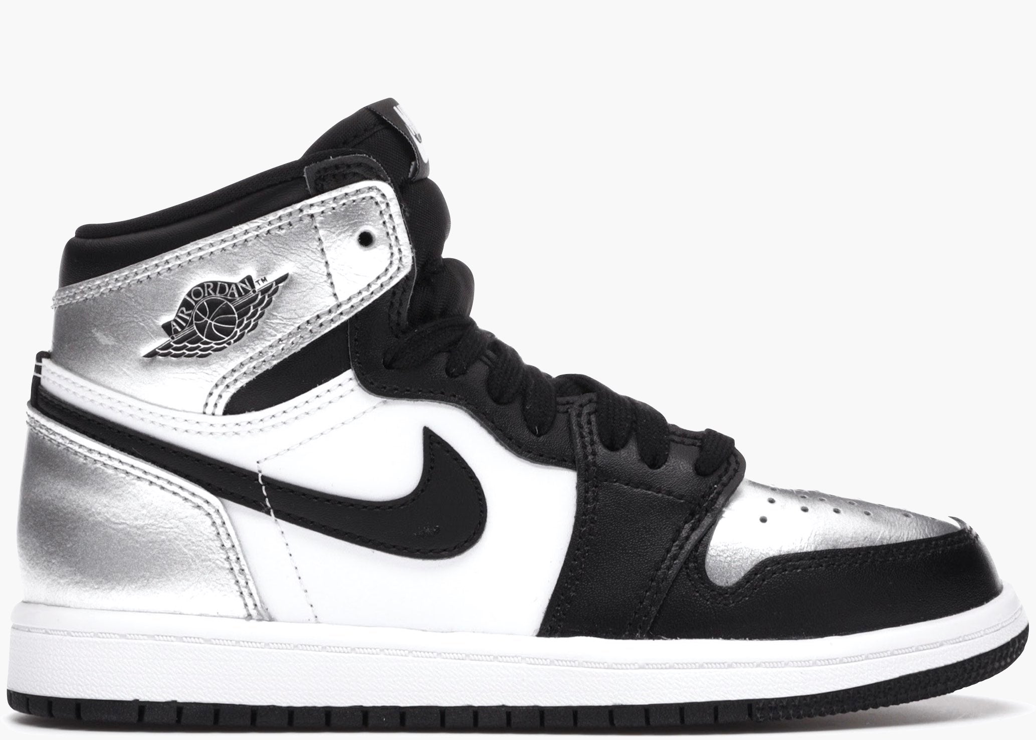 Nike Air Jordan 1 Retro High Silver Toe (PS) CU0449-001 Hype Clothinga