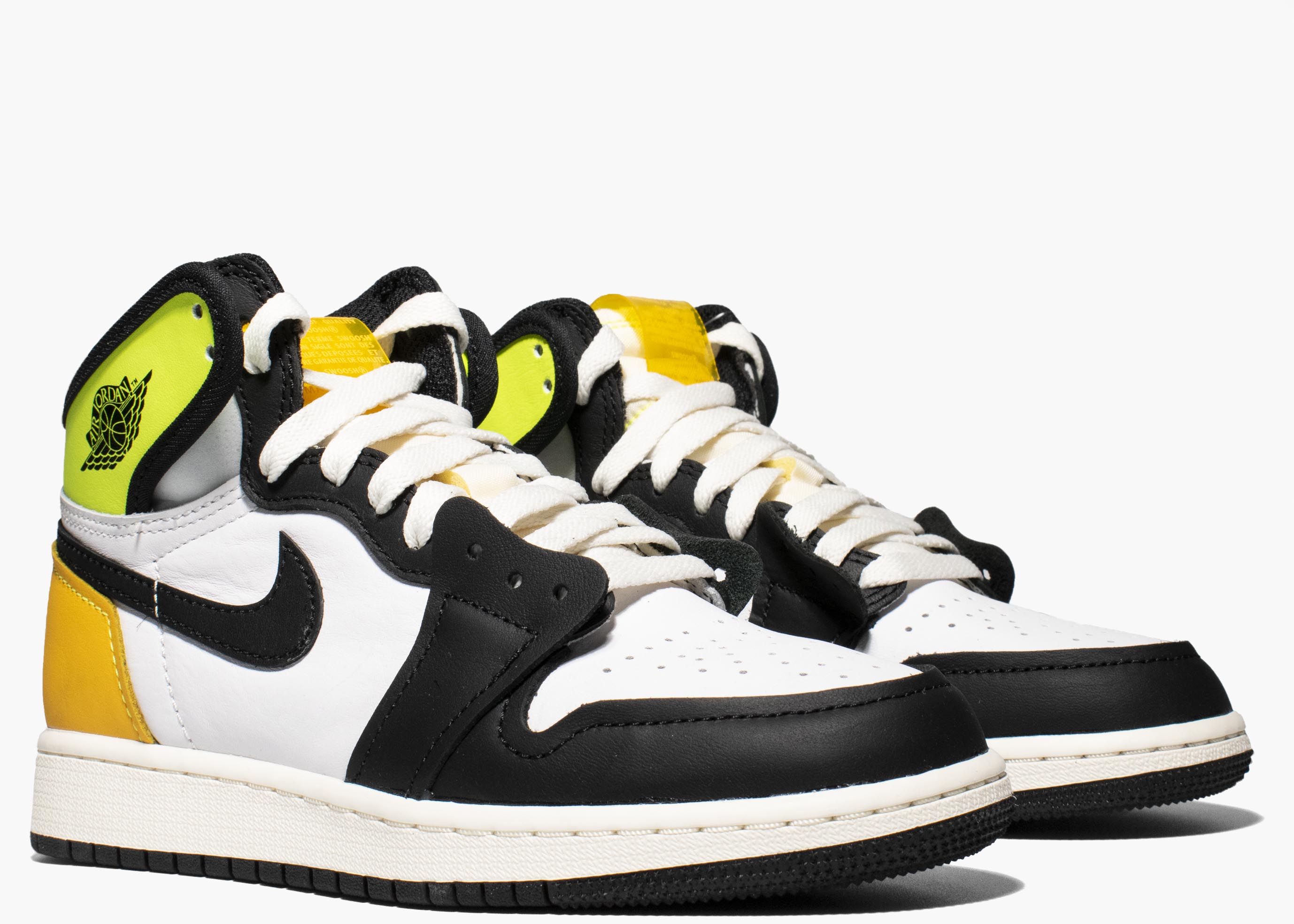 Nike Air Jordan 1 Retro High White Black Volt University Gold 555088-118 Hype Clothinga Limited Edition