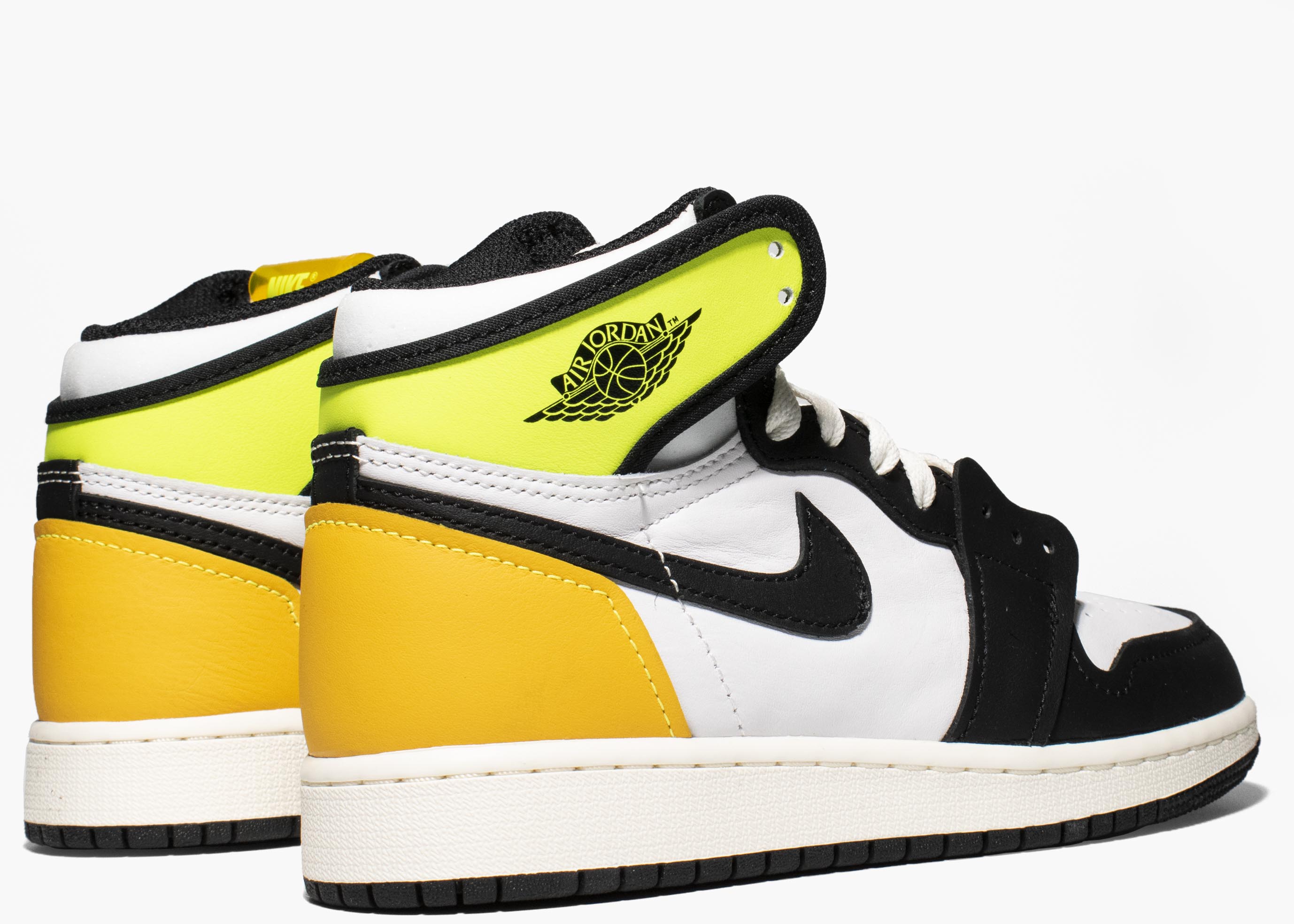 Nike Air Jordan 1 Retro High White Black Volt University Gold 555088-118 Hype Clothinga Limited Edition