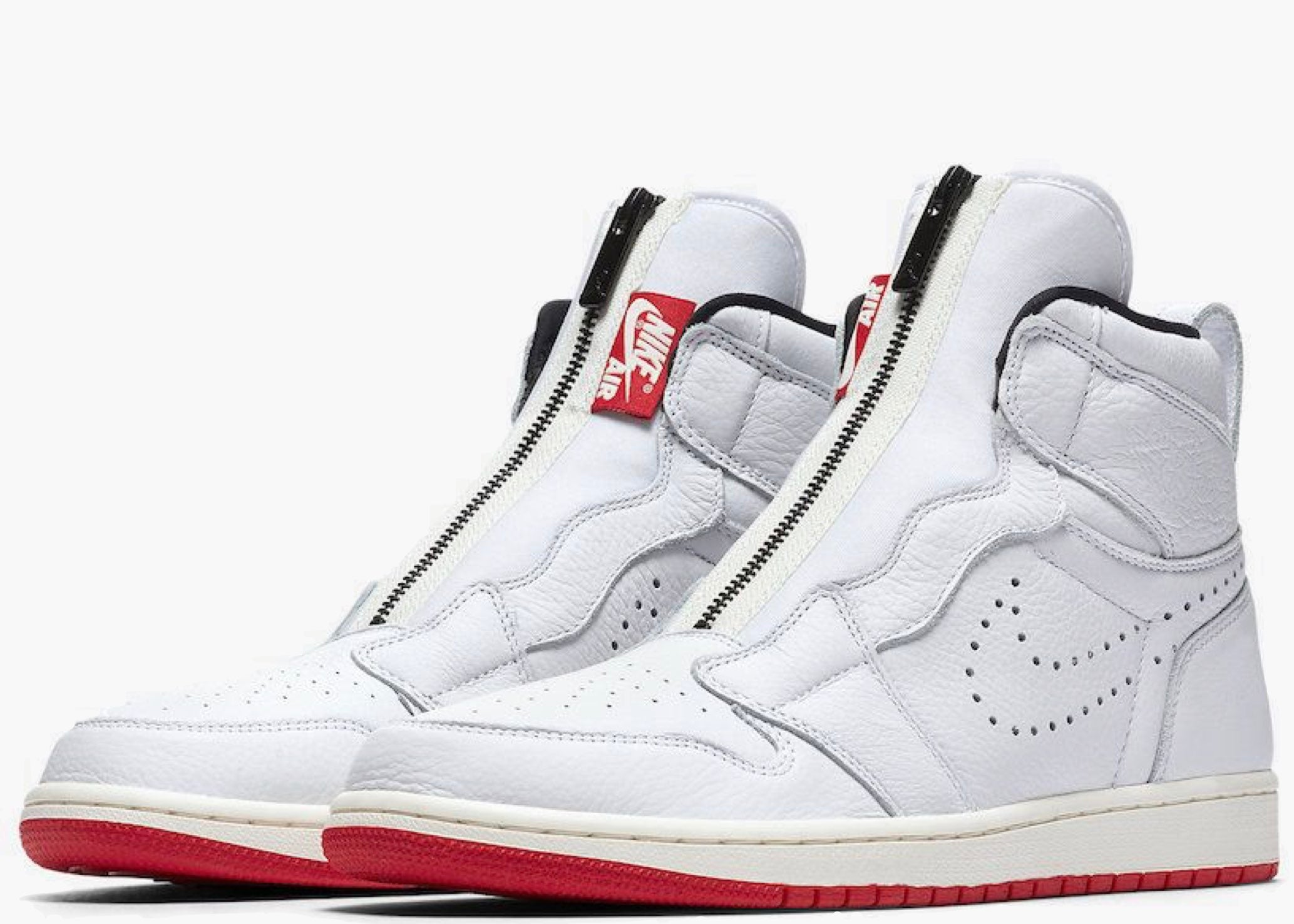 Nike Air Jordan 1 Retro High Zip White University Red AR4833-100 Hype Clothinga Limited Edition