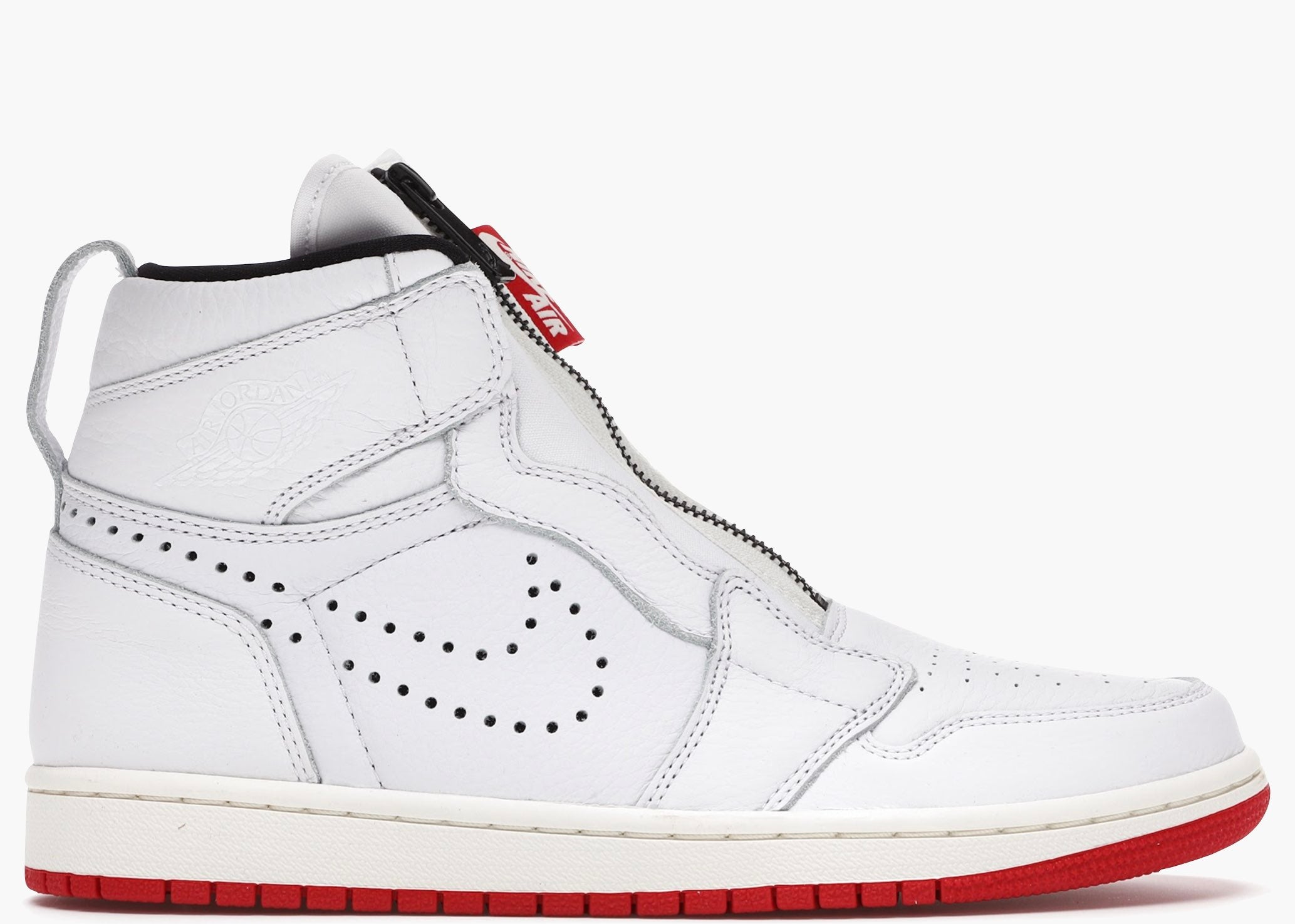 Nike Air Jordan 1 Retro High Zip White University Red AR4833-100 Hype Clothinga Limited Edition