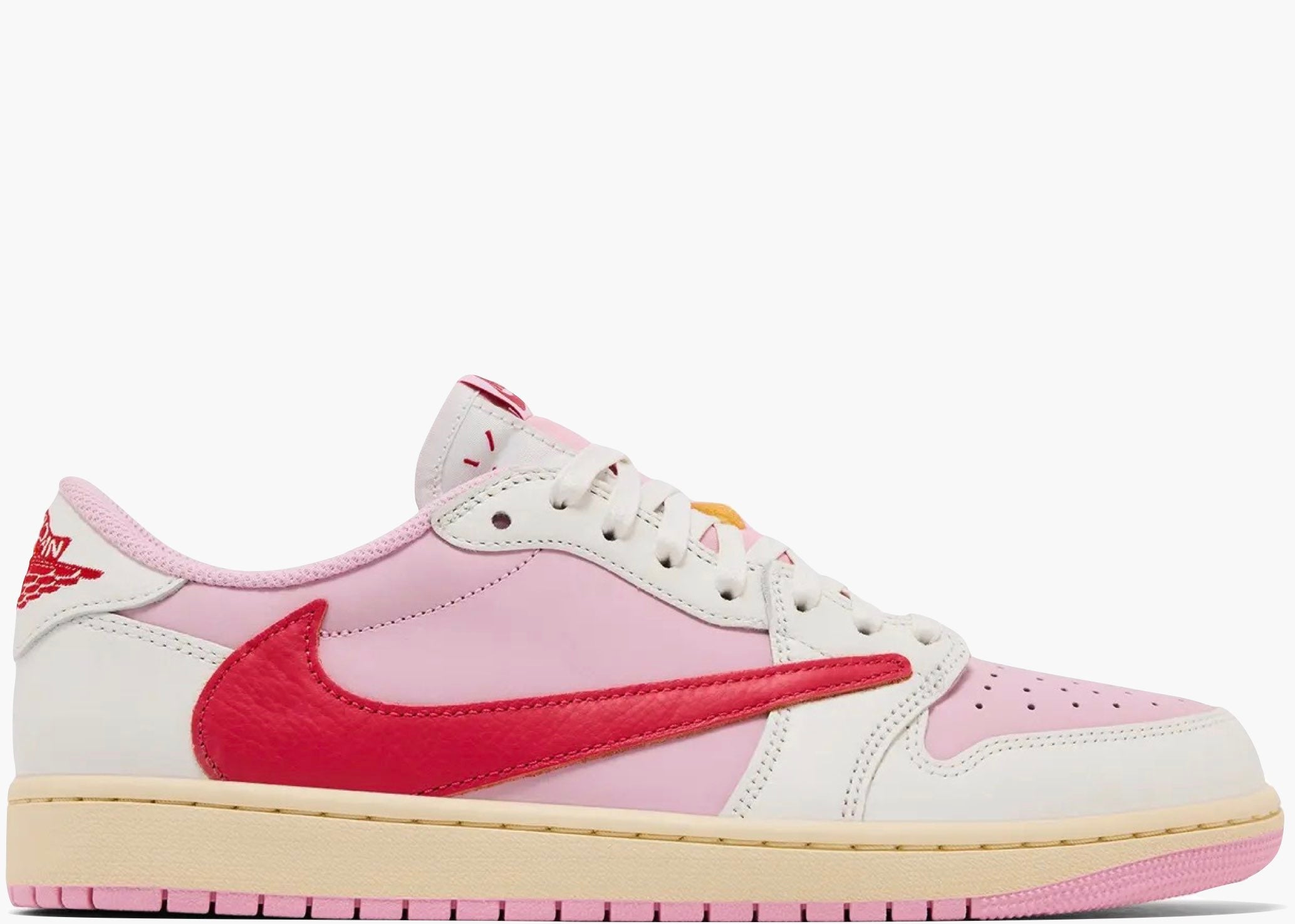 Nike Air Jordan 1 Retro Low OG SP Travis Scott Sail Tropical Pink  IQ7604-101 Hype Clothinga Limited Edition