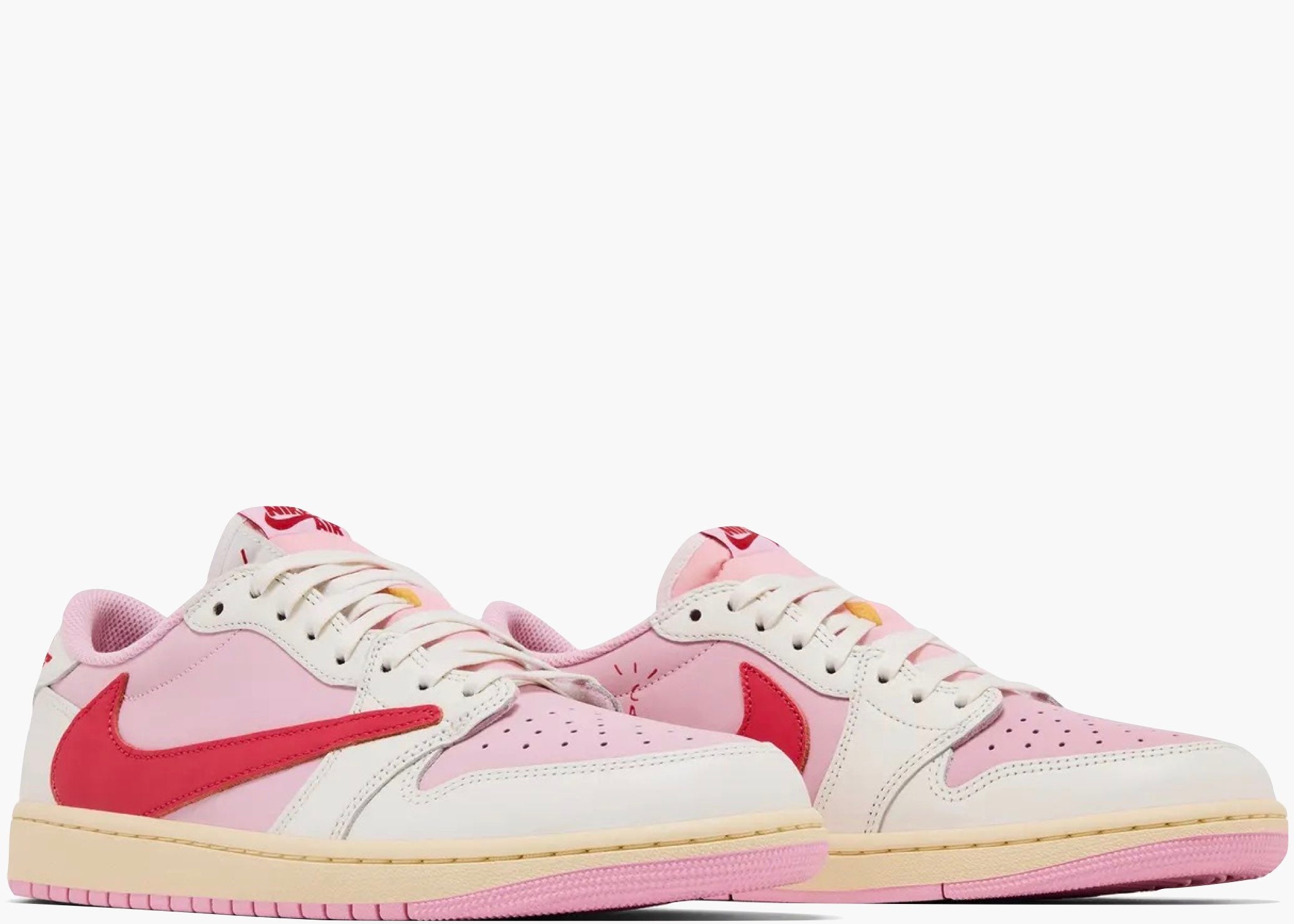 Nike Air Jordan 1 Retro Low OG SP Travis Scott Sail Tropical Pink  IQ7604-101 Hype Clothinga Limited Edition