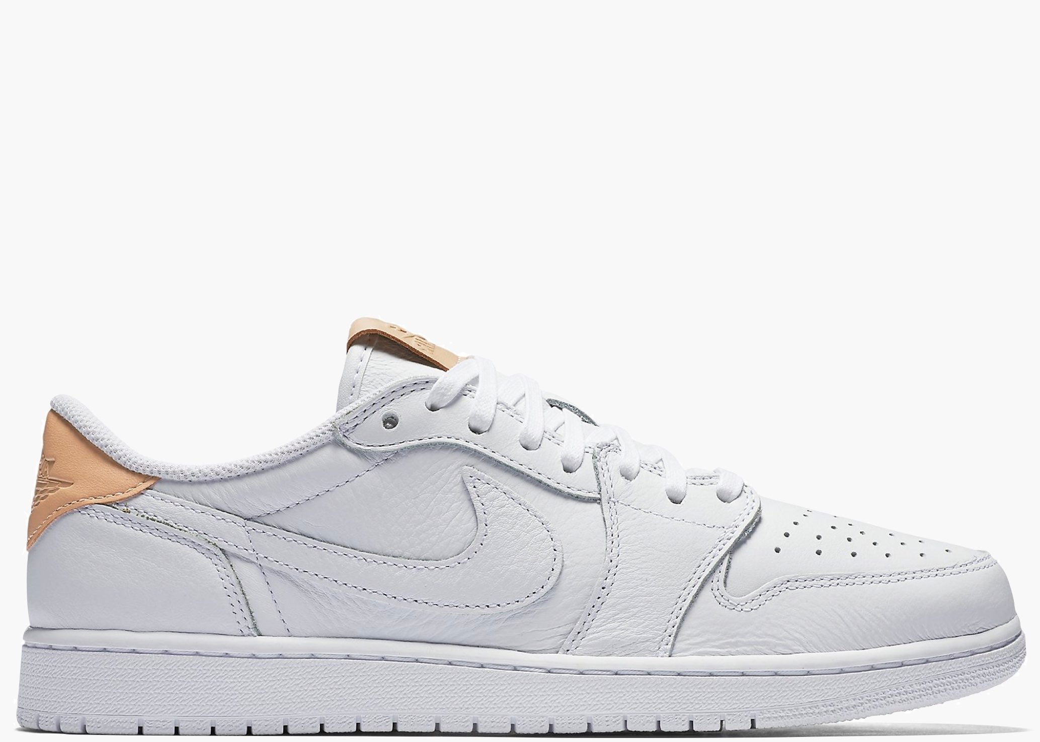 Nike Air Jordan 1 Retro Low OG White Vachetta 905136-100 Hype Clothinga Limited Edition