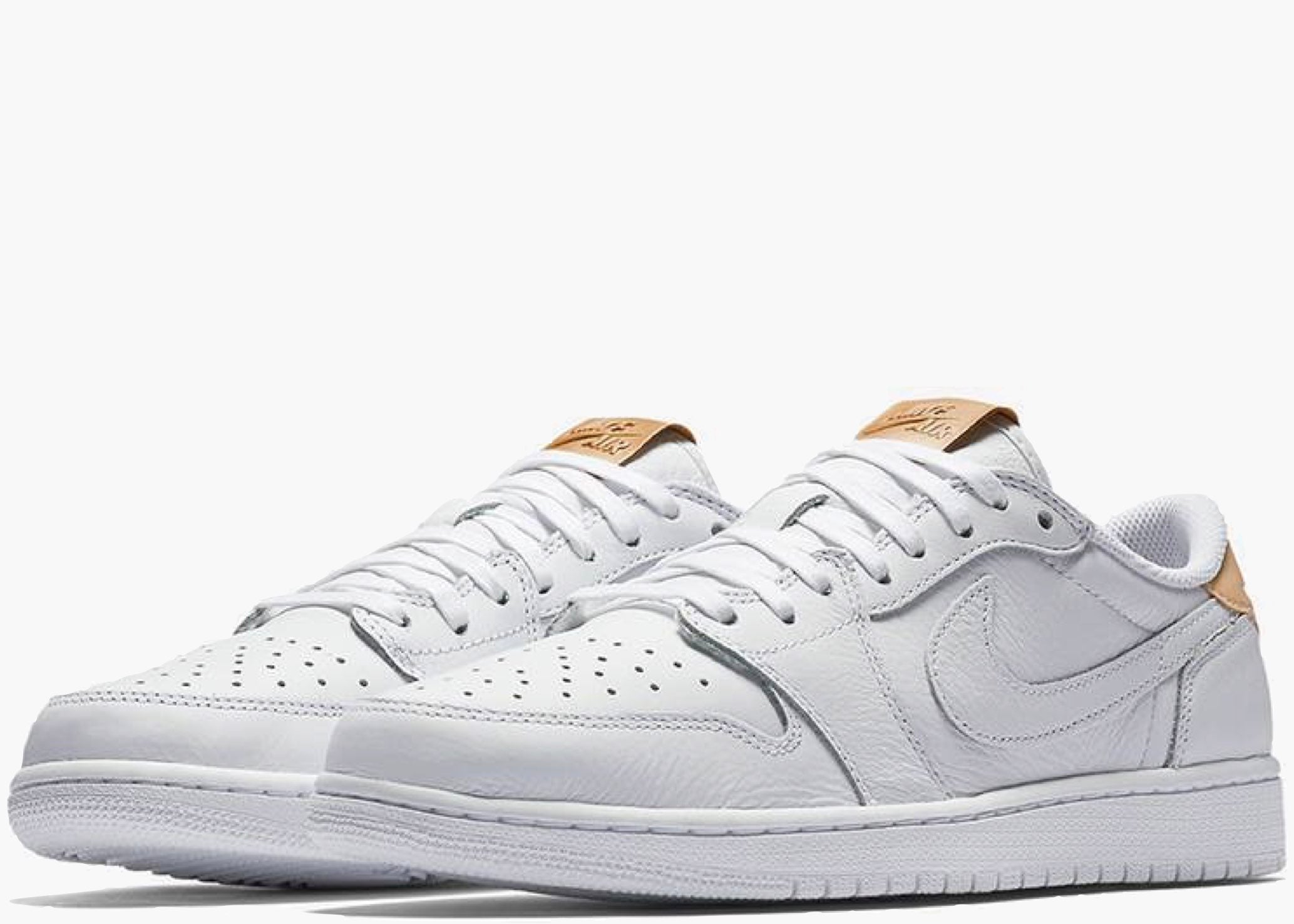 Nike Air Jordan 1 Retro Low OG White Vachetta 905136-100 Hype Clothinga Limited Edition