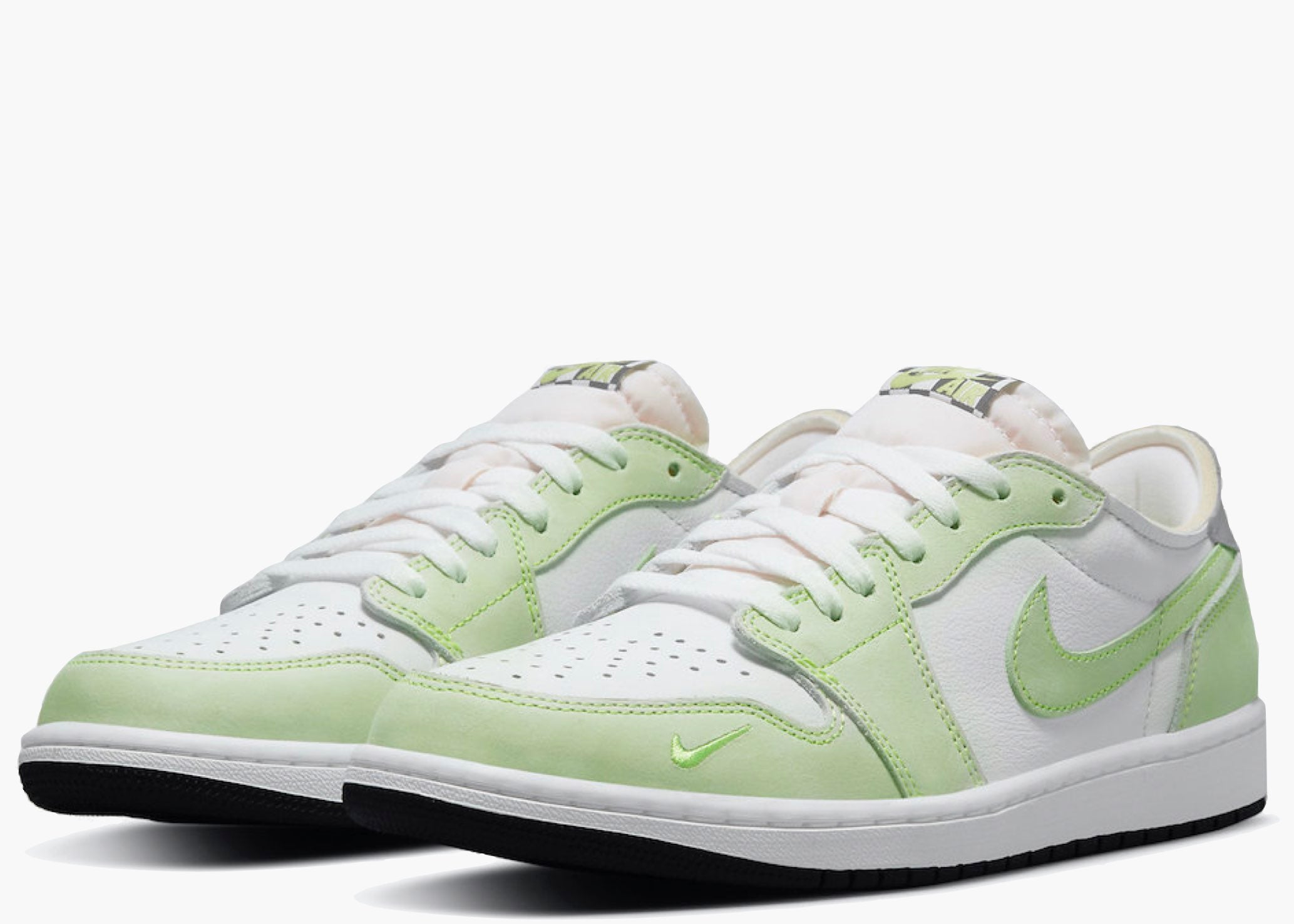 Nike Air Jordan 1 Retro Low White Ghost Green Black DM7837-103 Hype Clothinga Limited Edition