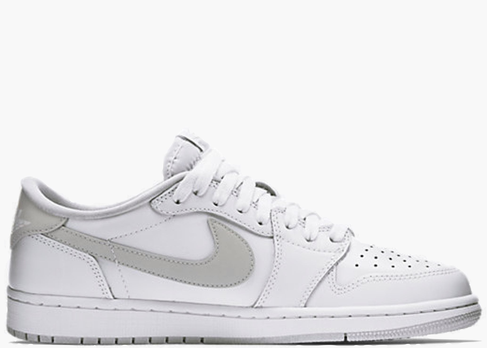 Nike Air Jordan 1 Retro Low White Neutral Grey 705329-100 Hype Clothinga Limited Edition