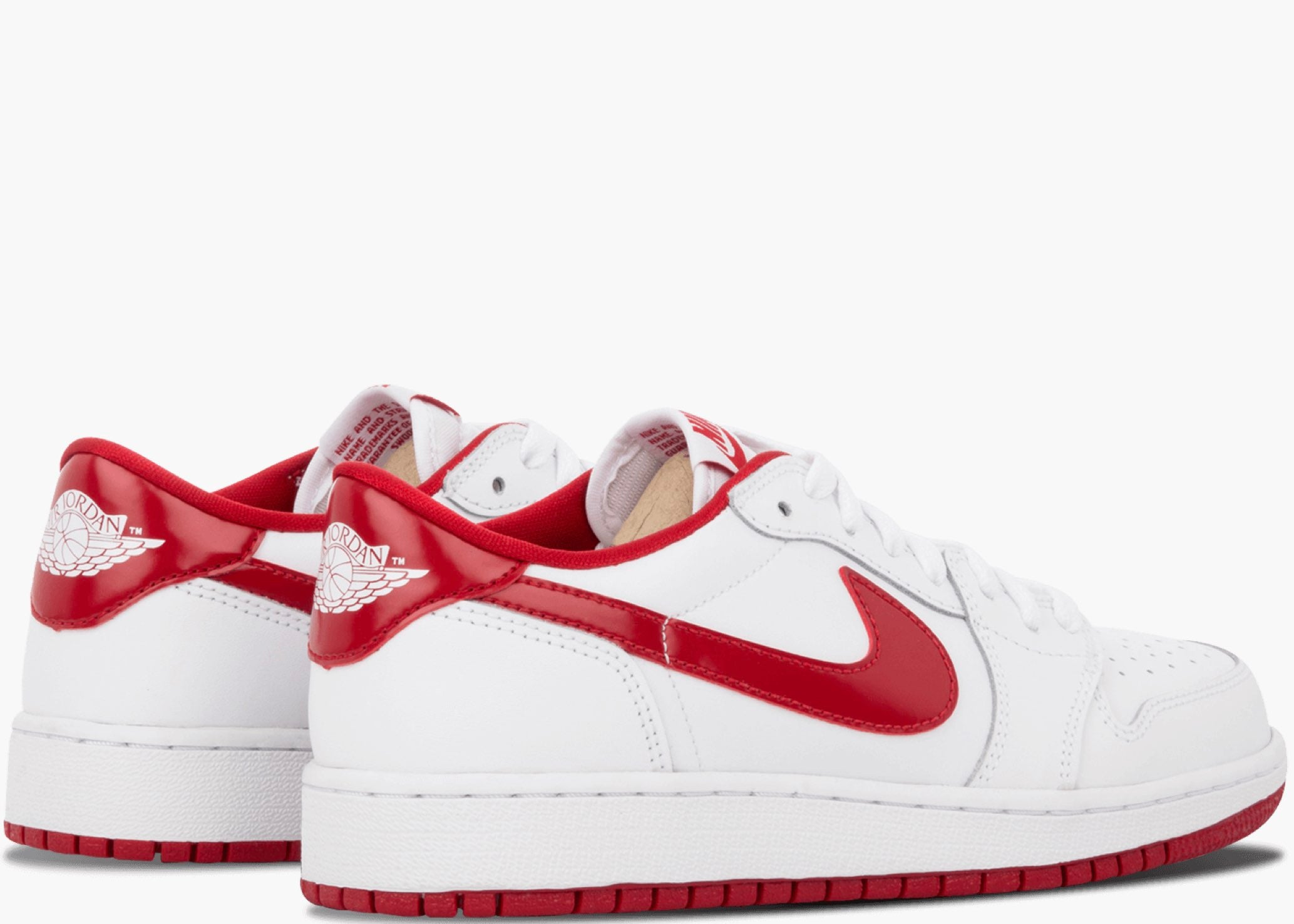 Nike Air Jordan 1 Retro Low White Varsity Red 705329-101 Hype Clothinga