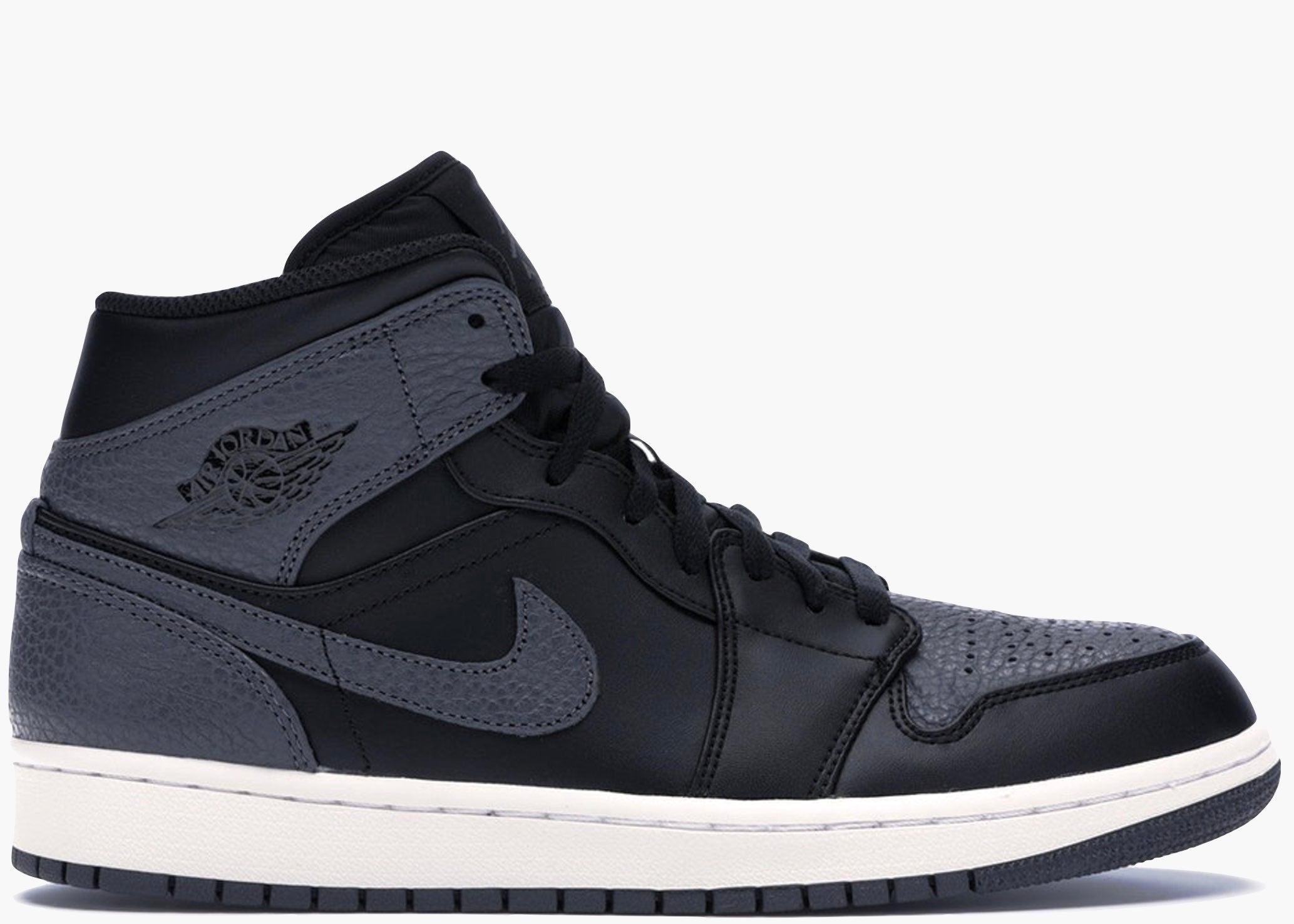 Nike Air Jordan 1 Retro Mid Black Dark Grey 554724-041 Hype Clothinga Limited Edition