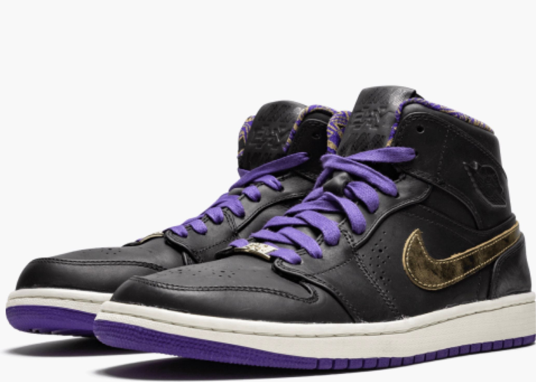 Nike Air Jordan 1 Retro Mid Nouveau Black History Month 629151-009 Hype Clothinga