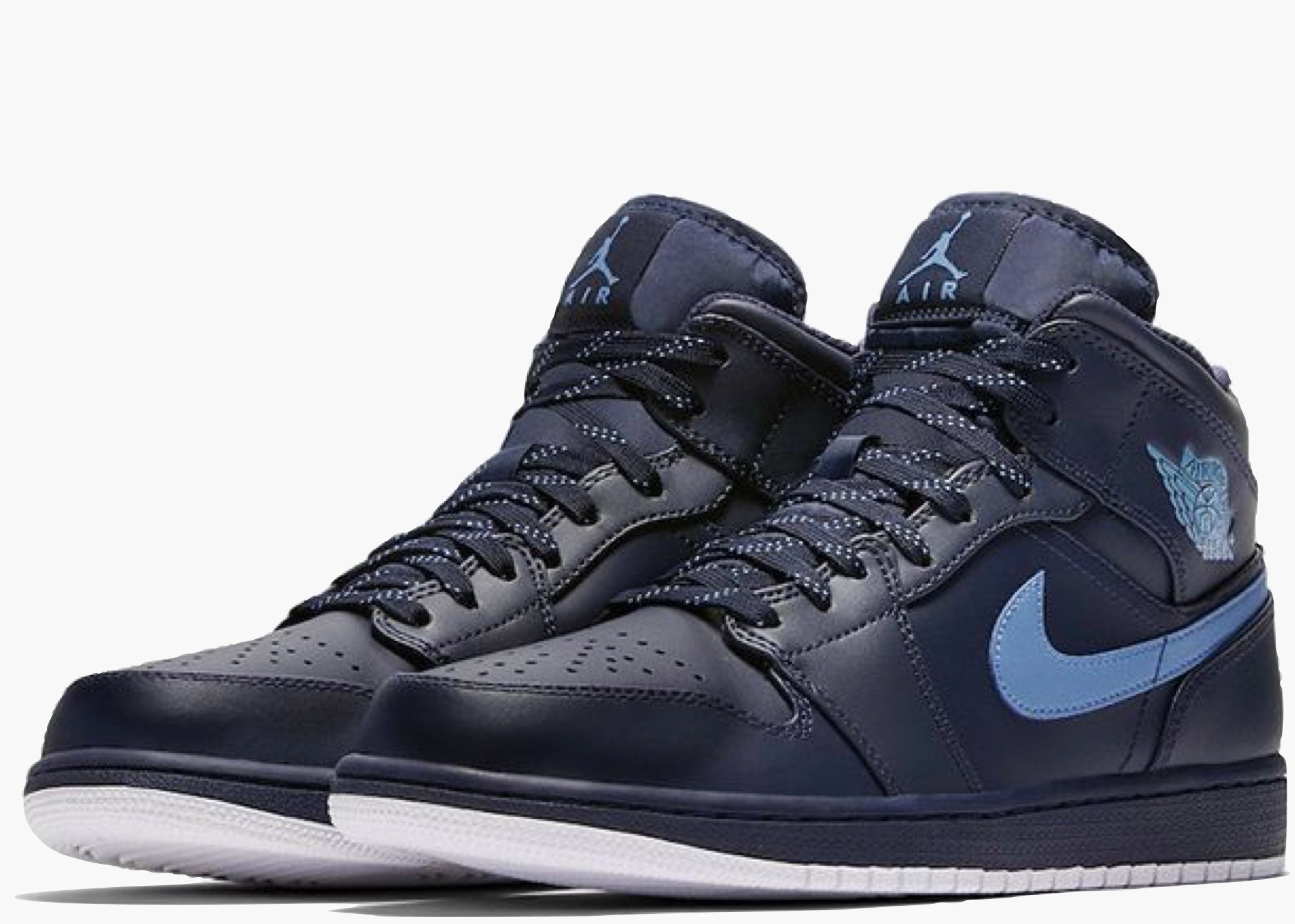 Nike Air Jordan 1 Retro Mid Obsidian University Blue 554724-405 Hype Clothinga Limited Edition