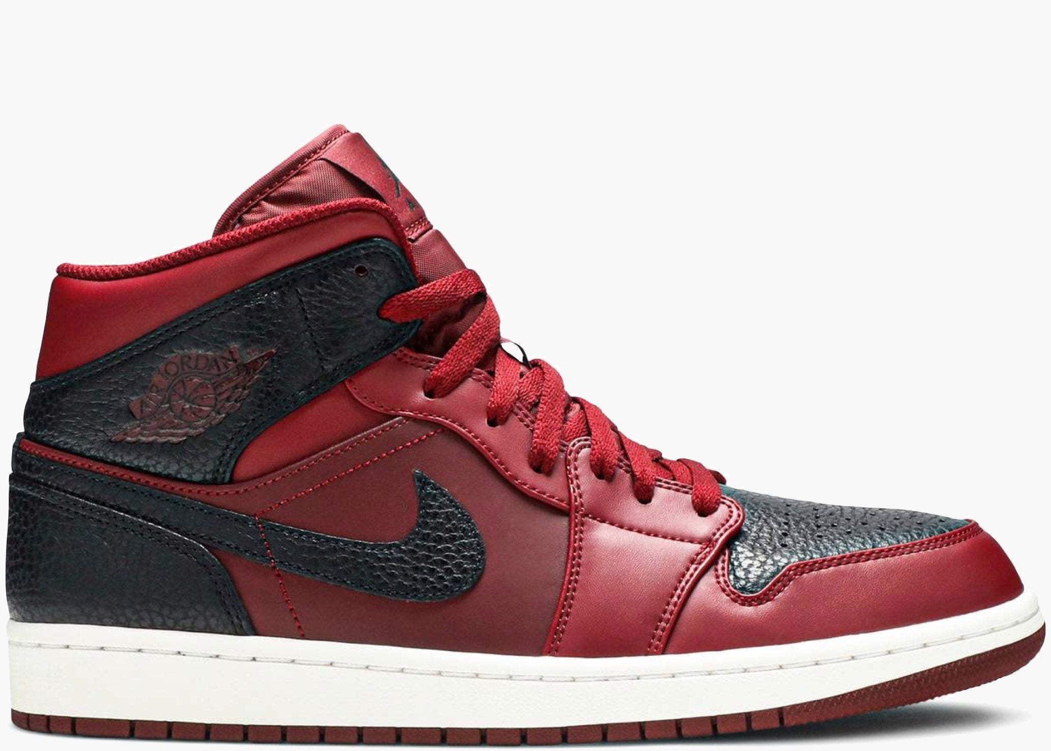 Nike Air Jordan 1 Retro Mid Team Red Black 554724-601 Hype Clothinga