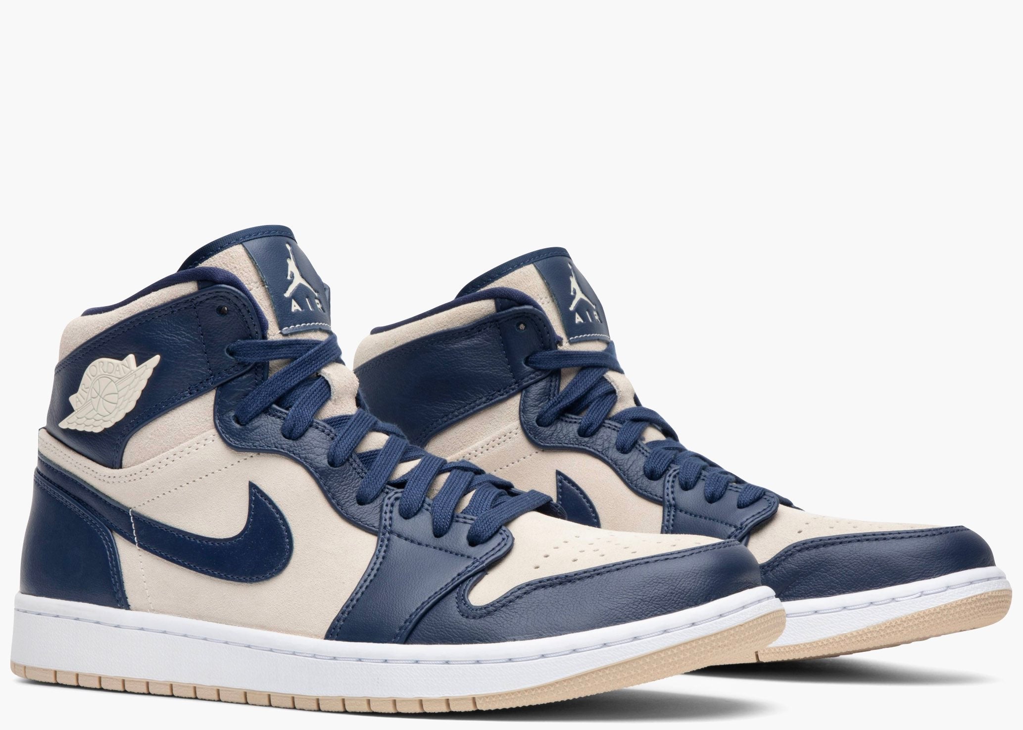 Nike Air Jordan 1 Retro Premium Midnight Navy Light Cream (W) AQ9131-401 Hype Clothinga Limited Edition