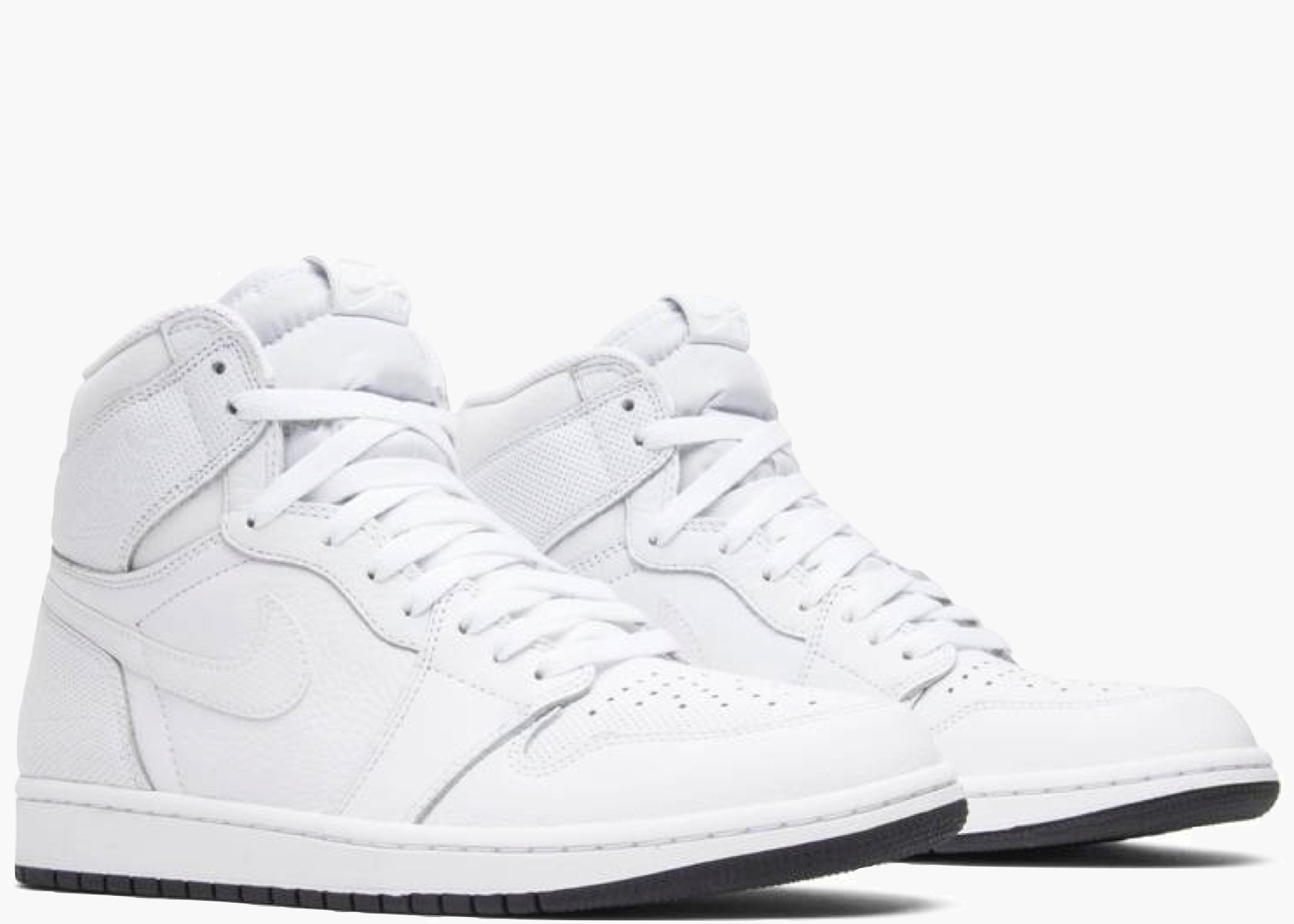 Nike Air Jordan 1 Retro White Perforated 555088-100 Hype Clothinga Limited Edition