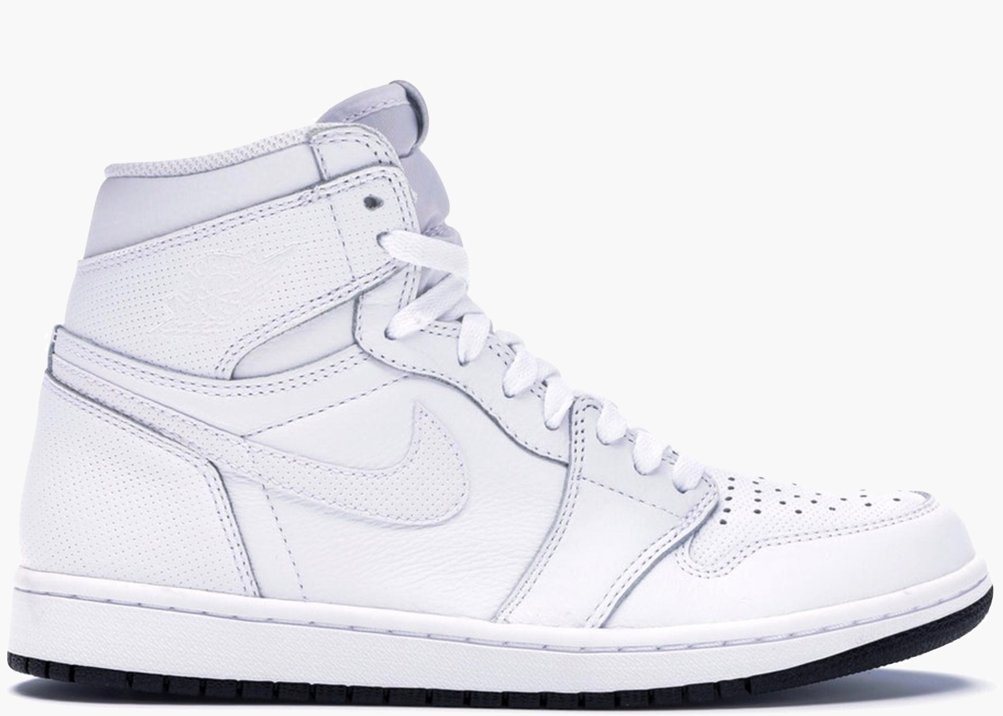 Nike Air Jordan 1 Retro White Perforated 555088-100 Hype Clothinga Limited Edition