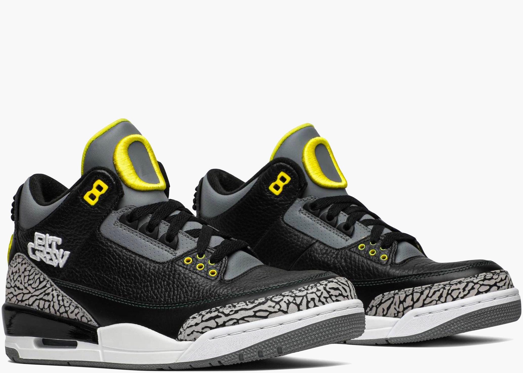 Nike Air Jordan 3 Retro Oregon Ducks Pit Crew Black Hype Clothinga Limited Edition