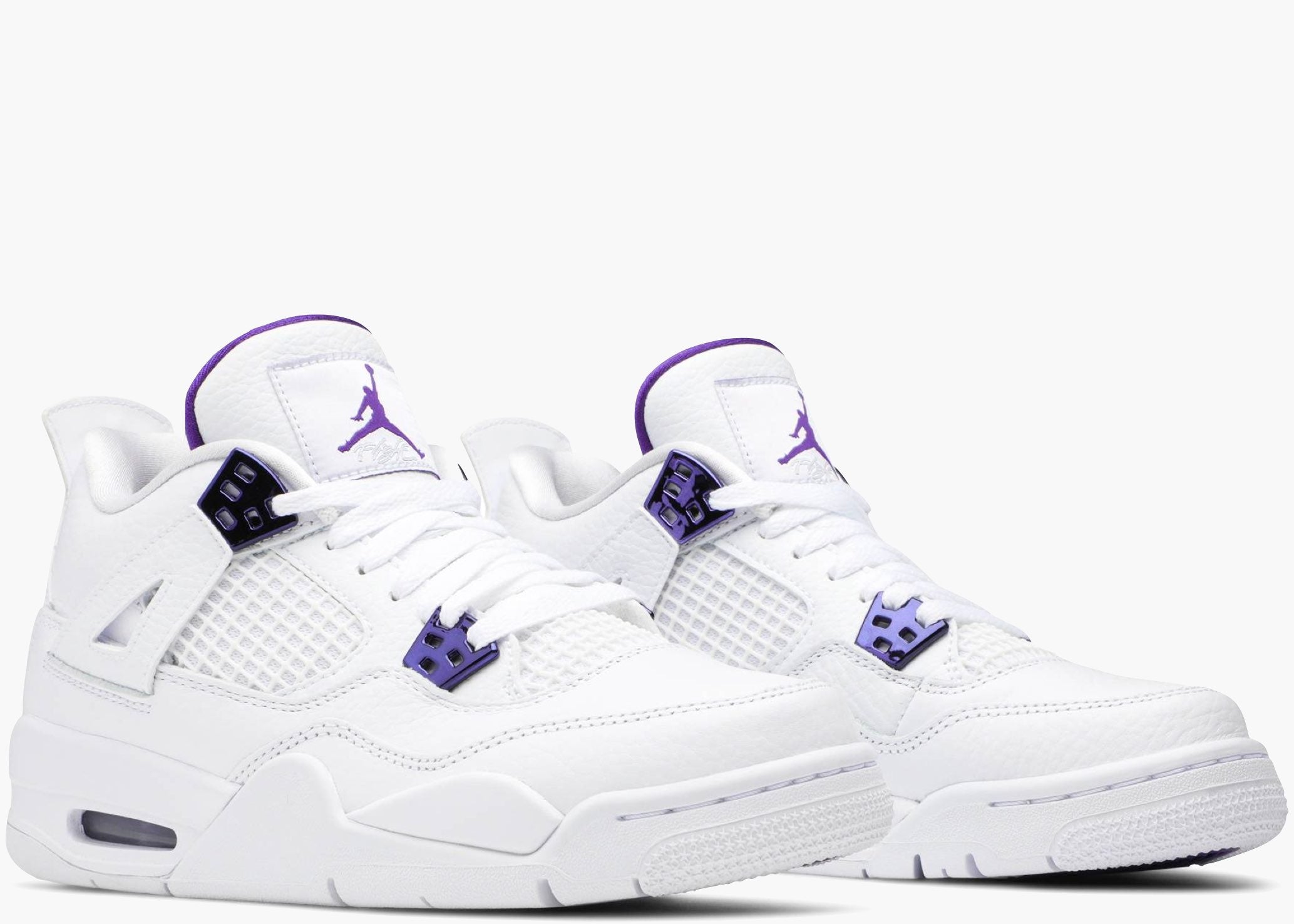 Nike Air Jordan 4 Gs Metallic Purple 408452-115 Hype Clothinga
