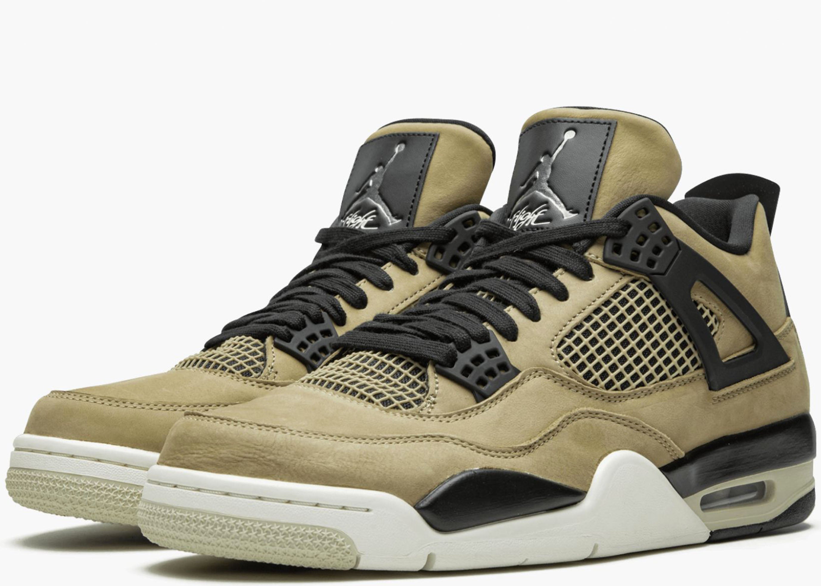 Nike Air Jordan 4 Retro Fossil Mushroom AQ129-200 Hype Clothinga Limited Edition