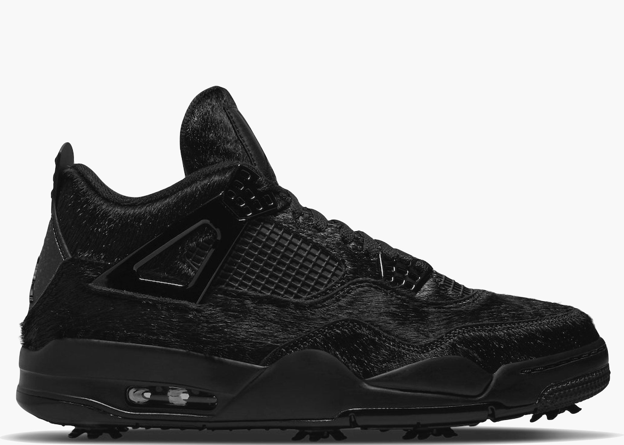 Nike Air Jordan 4 Retro Golf Black Cat Pony Hair Hype Clothinga Limited Edition