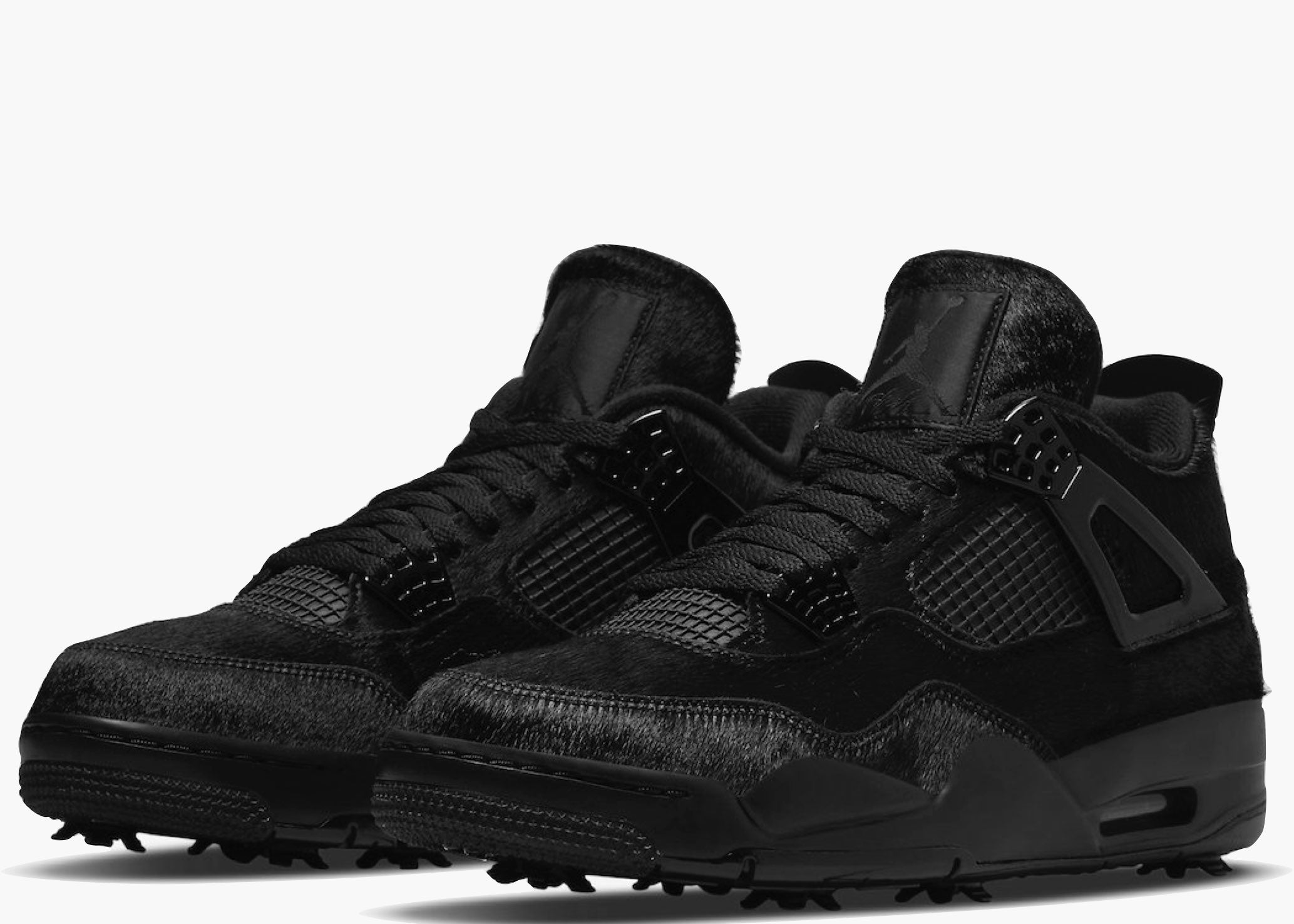 Nike Air Jordan 4 Retro Golf Black Cat Pony Hair Hype Clothinga Limited Edition
