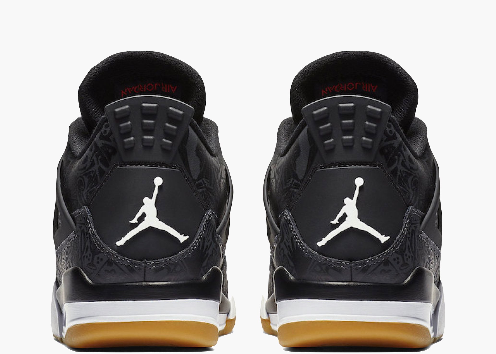 Nike Air Jordan 4 Retro Laser Black Gum Hype Clothinga Llimited Edition