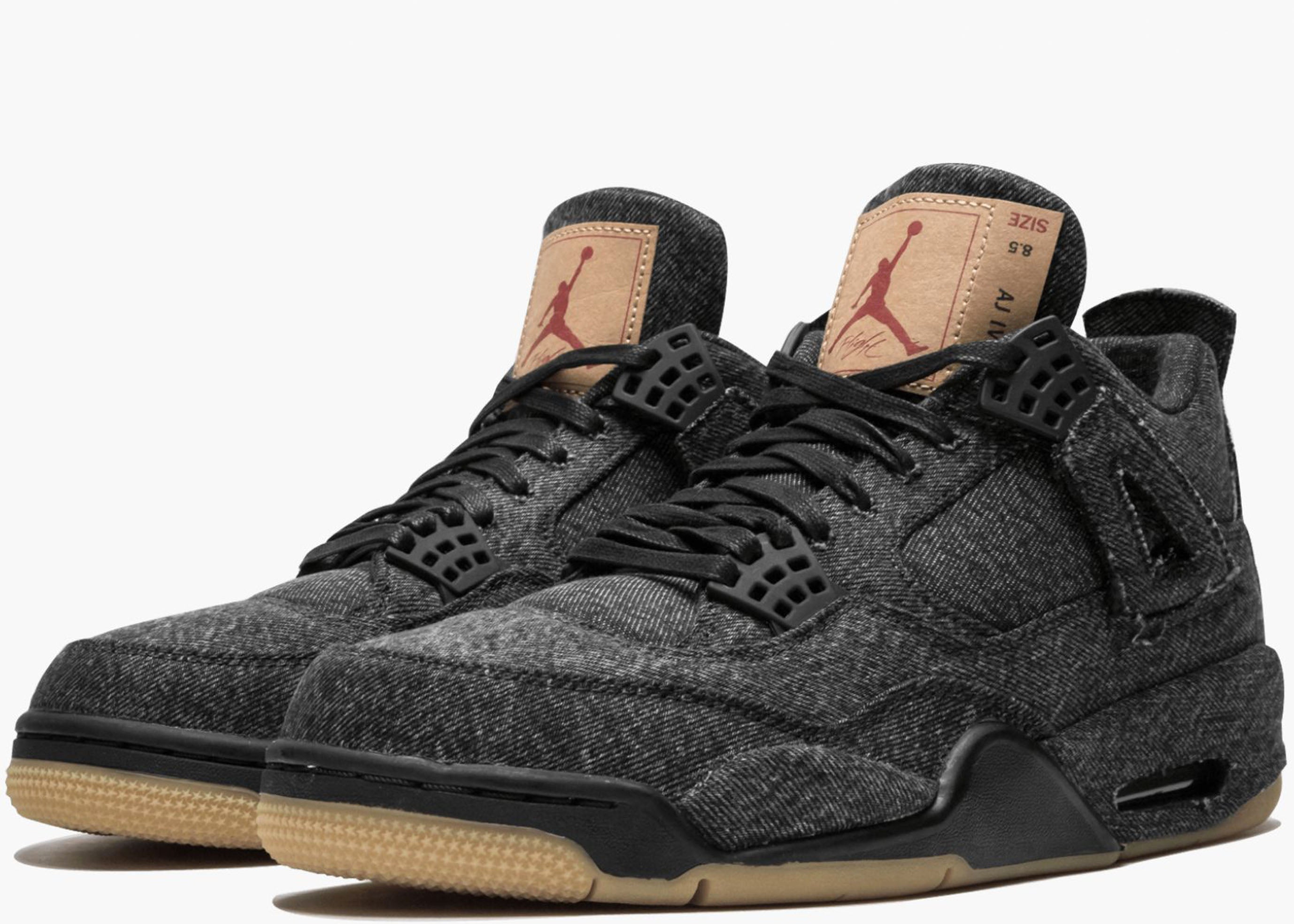 Nike Air Jordan 4 Retro Gs Levis Black