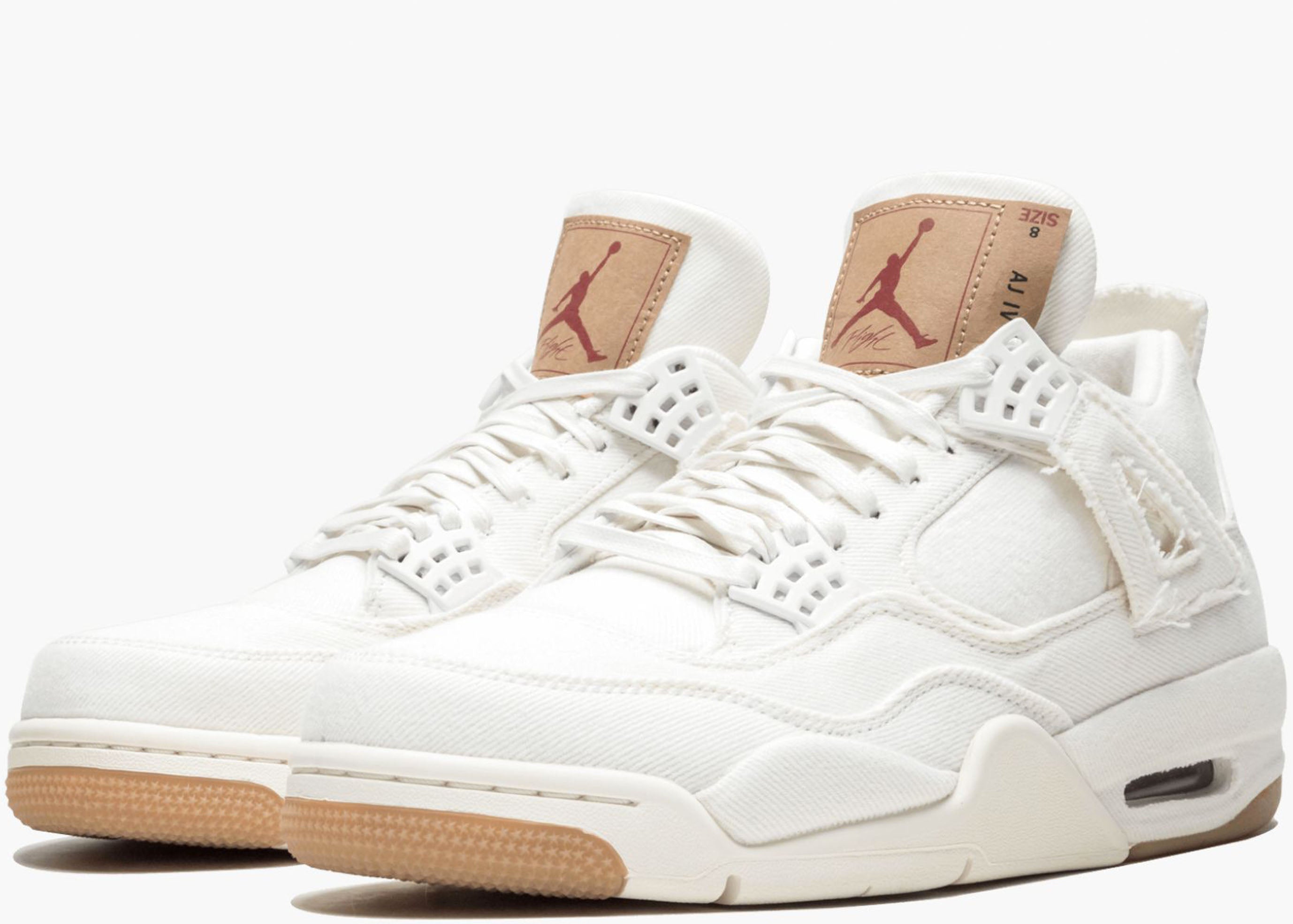 Nike Air Jordan 4 Retro Levis White