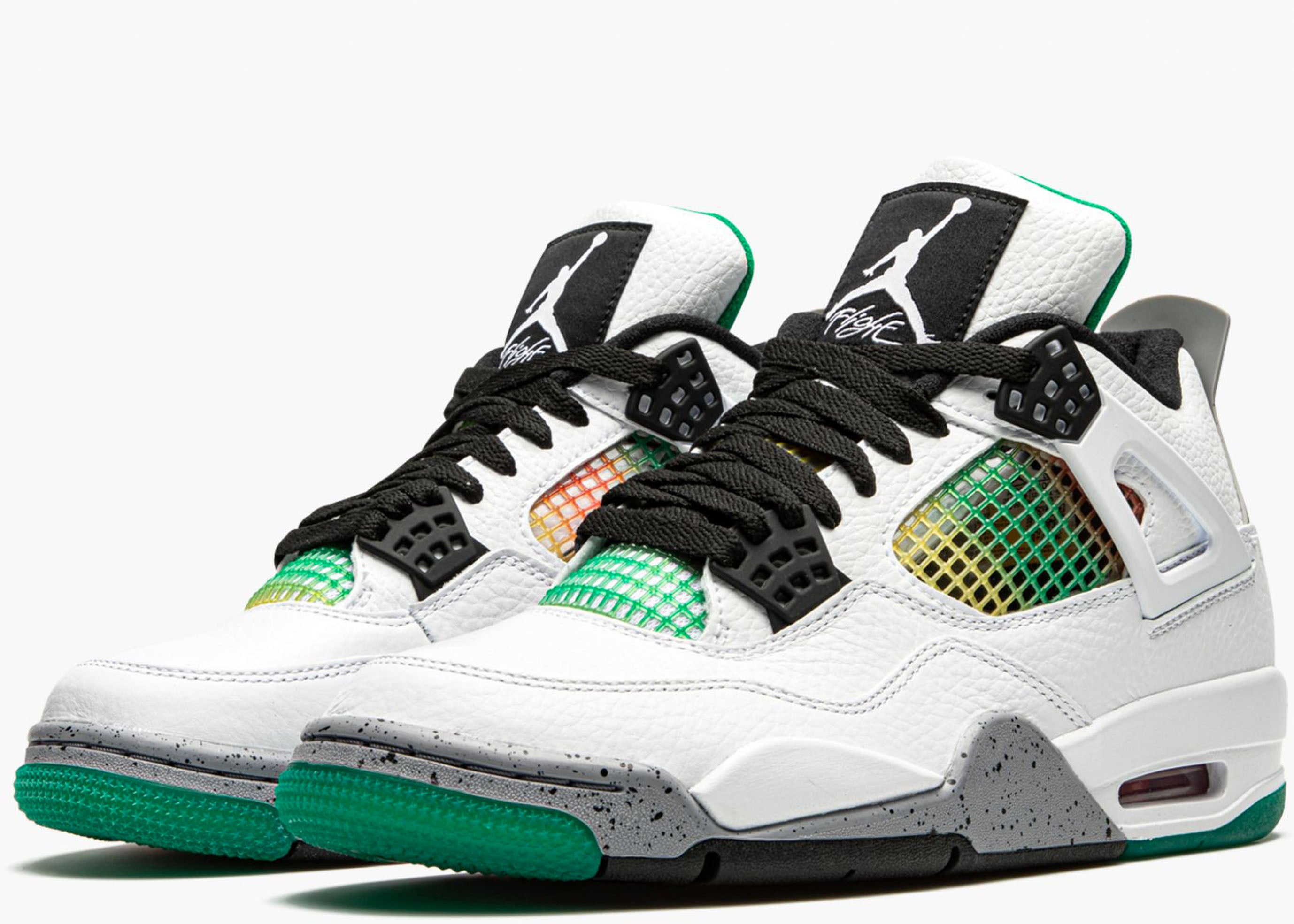 Nike Air Jordan 4 Retro Lucid Green Rasta AQ9129-100 Hype Clothinga Limited Edition