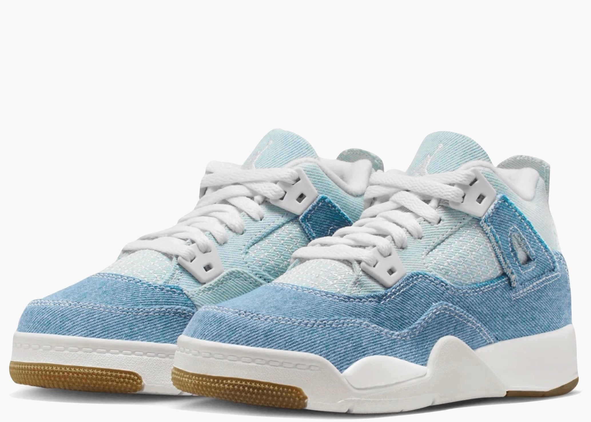 Nike Air Jordan 4 Retro TEX Denim Worn Blue (PS) IB6715-100 Hype Clothinga Limited Edition