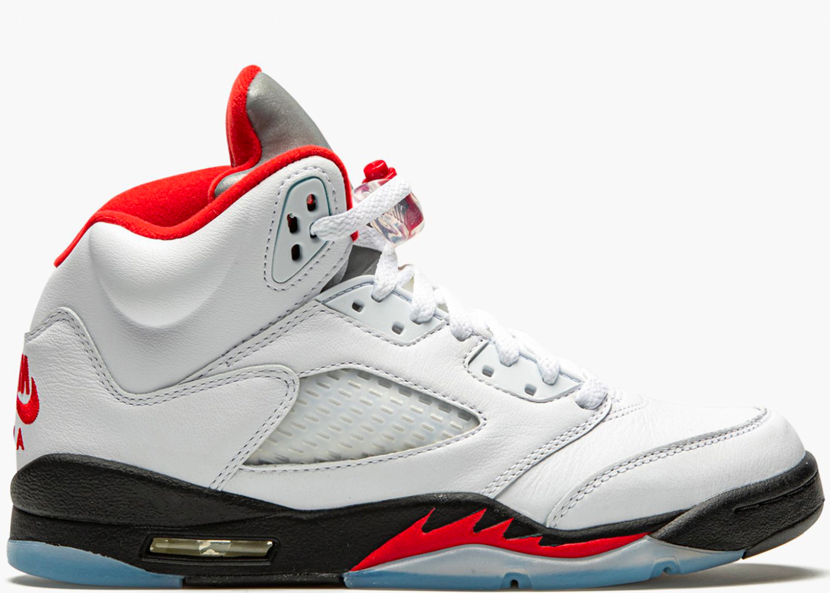 Nike Air Jordan 5 Retro Gs Fire Red Silver Tongue 440888-102 Hype Clothinga Limited Edition