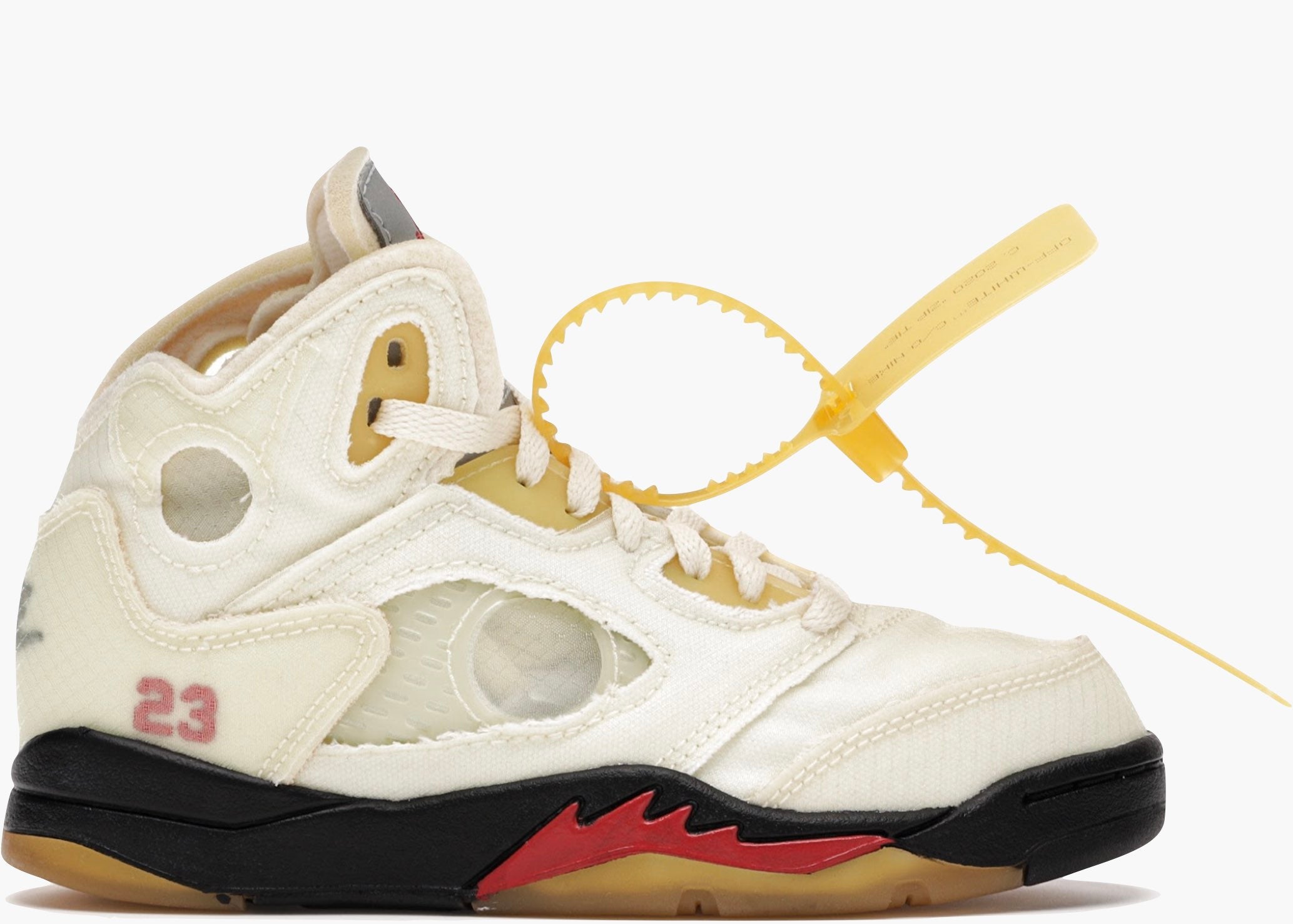 Nike Air Jordan 5 Retro OFF-WHITE Sail (PS) CV4827-100 Hype Clothinga