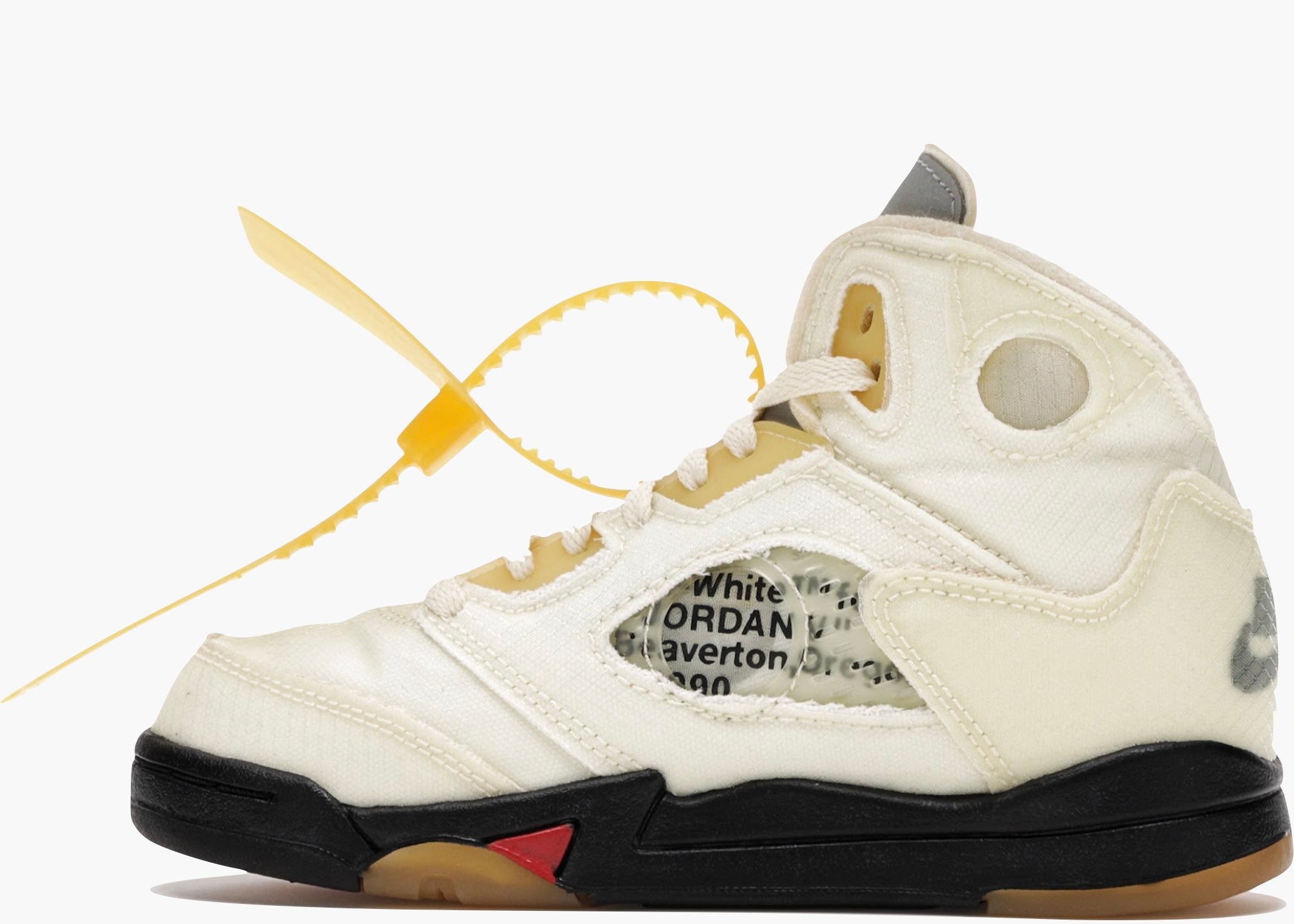 Nike Air Jordan 5 Retro OFF-WHITE Sail (PS) CV4827-100 Hype Clothinga