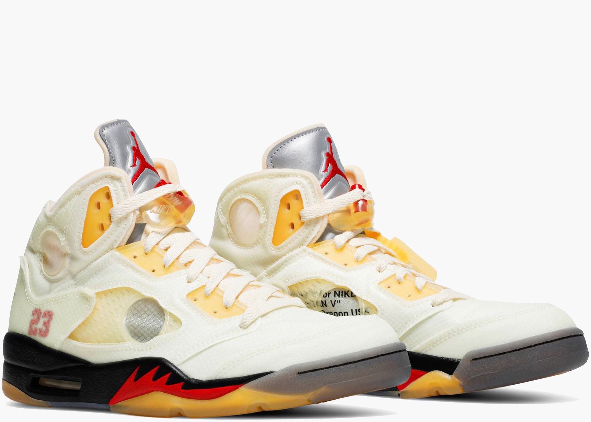 Nike Air Jordan 5 Retro OFF-WHITE Sail v Hype Clothinga