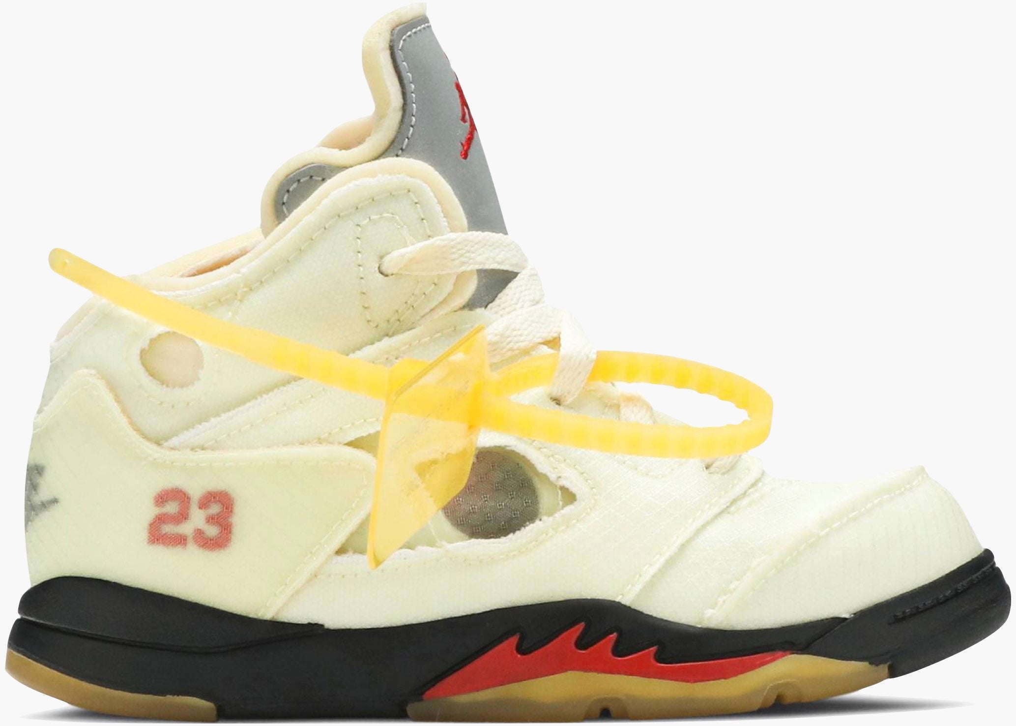 Nike Air Jordan 5 Retro Off-White Sail (TD) CV4828-100 Hype Clothinga