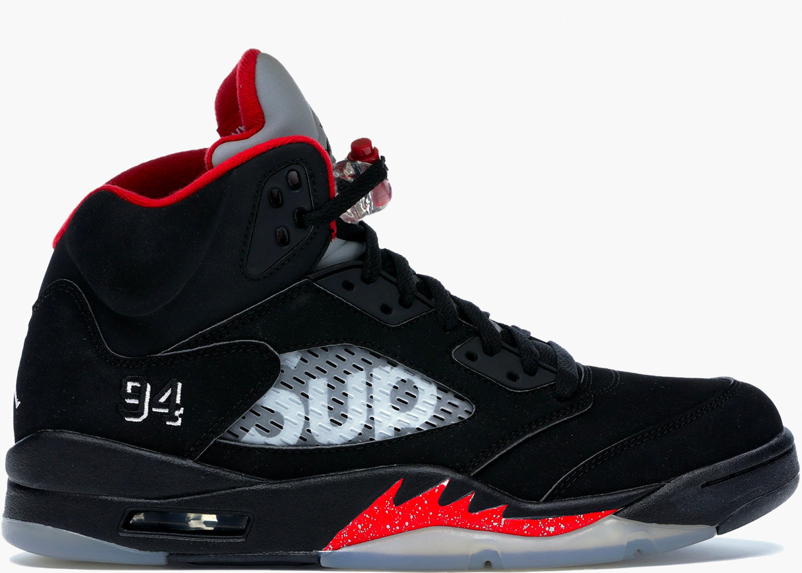 Nike Air Jordan 5 Retro Supreme Black 824371-001 Hype Clothinga Limited Edition
