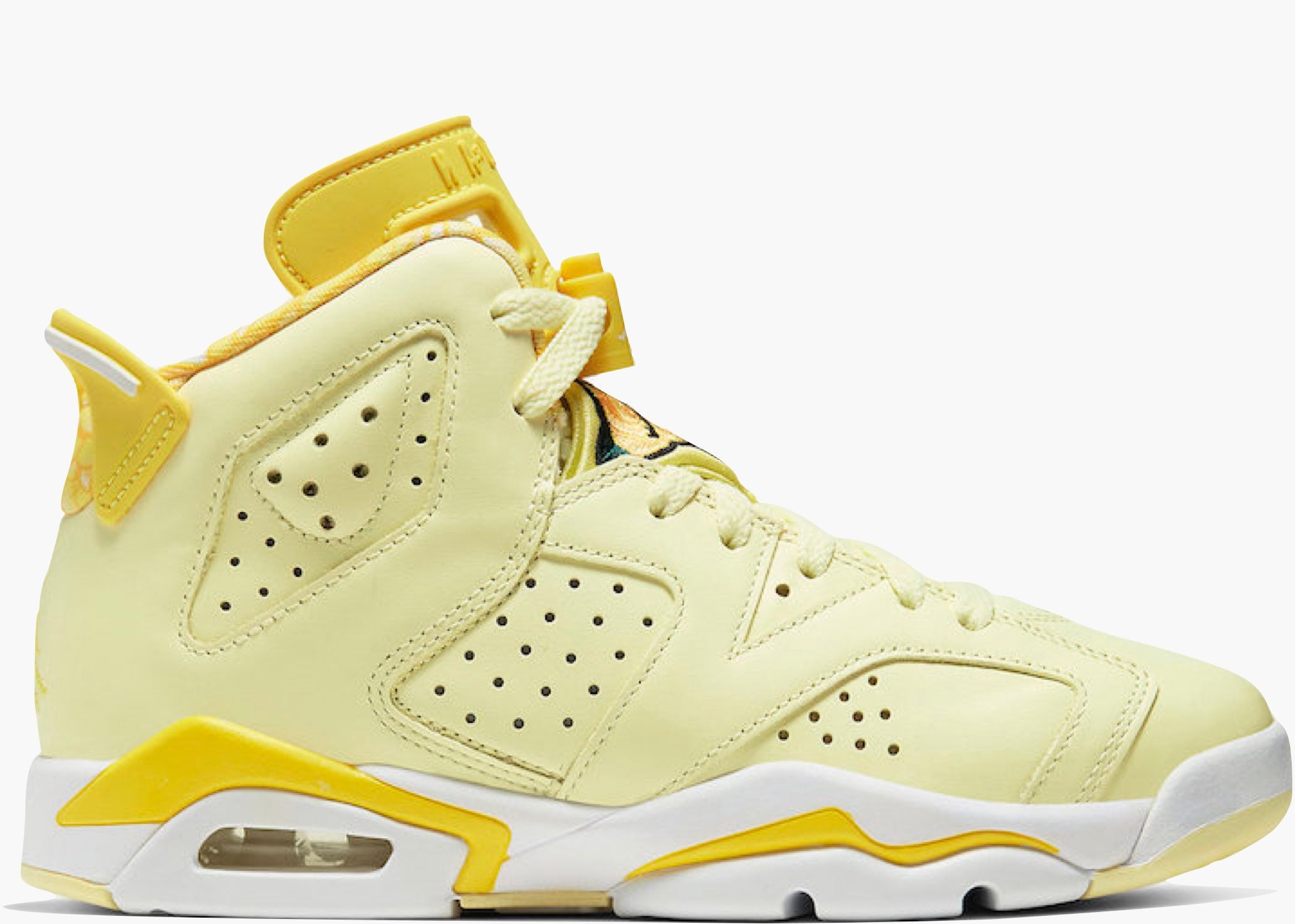 Nike Air Jordan 6 Retro Dynamic Yellow Floral (GS) Hype Clothinga Limited Edition