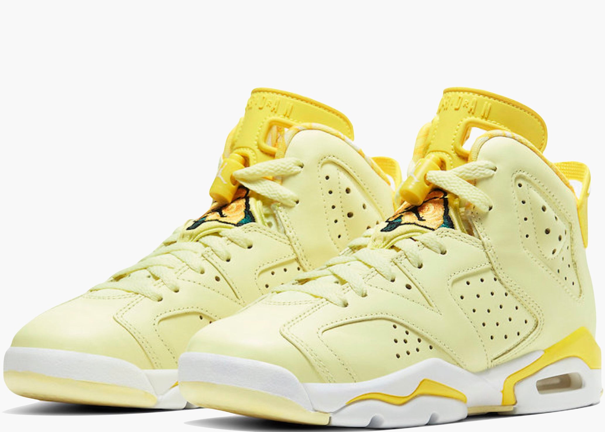 Nike Air Jordan 6 Retro Dynamic Yellow Floral (GS) Hype Clothinga Limited Edition
