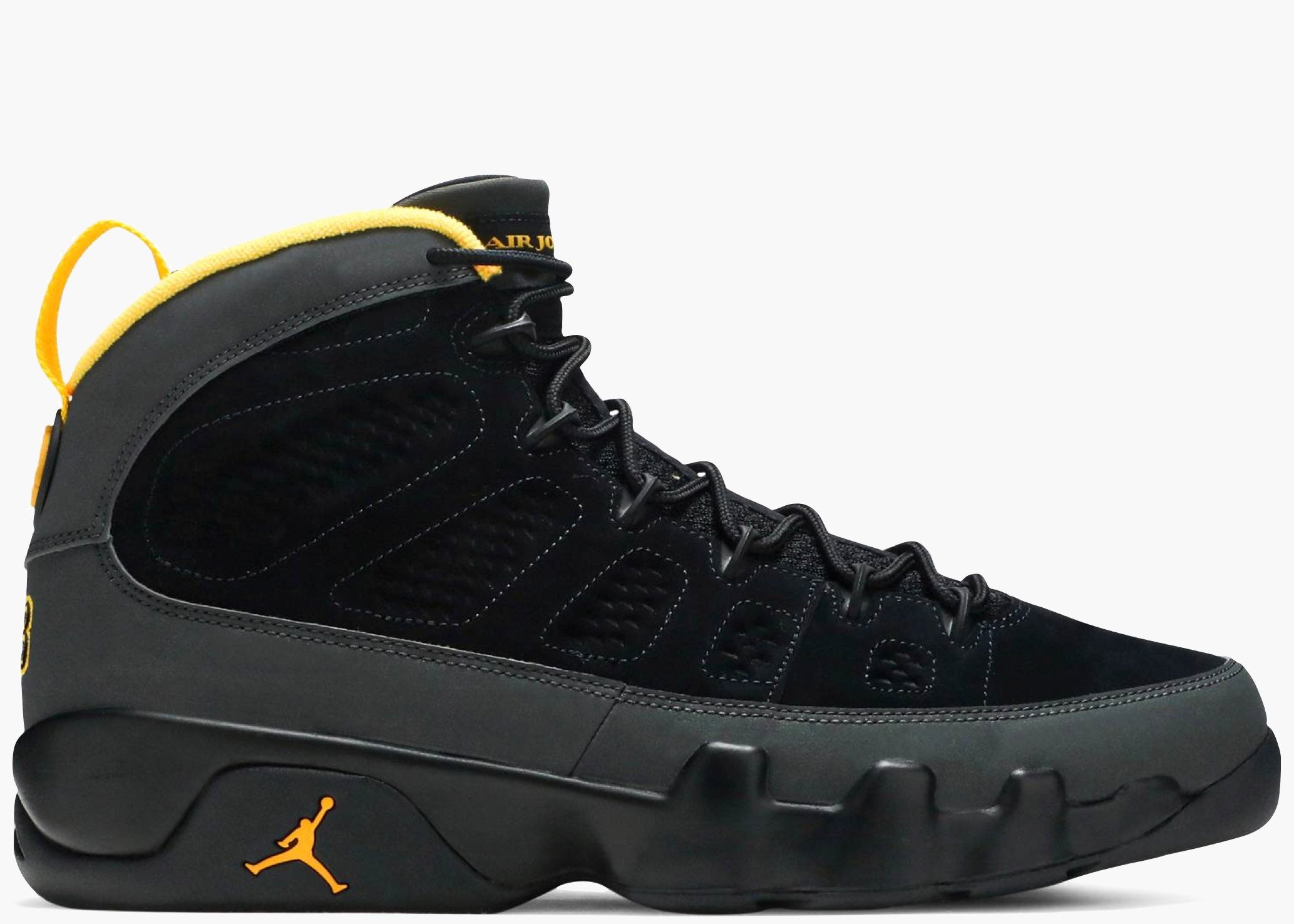 Nike Air Jordan 9 Retro Dark Charcoal University Gold CT8019-070 Hype Clothinga
