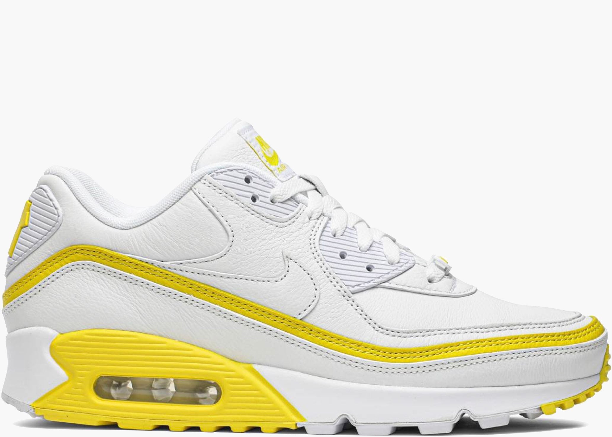 Nike Air Max 90 Undefeated White Optic Yellow CJ7197-101 Hype Clothinga