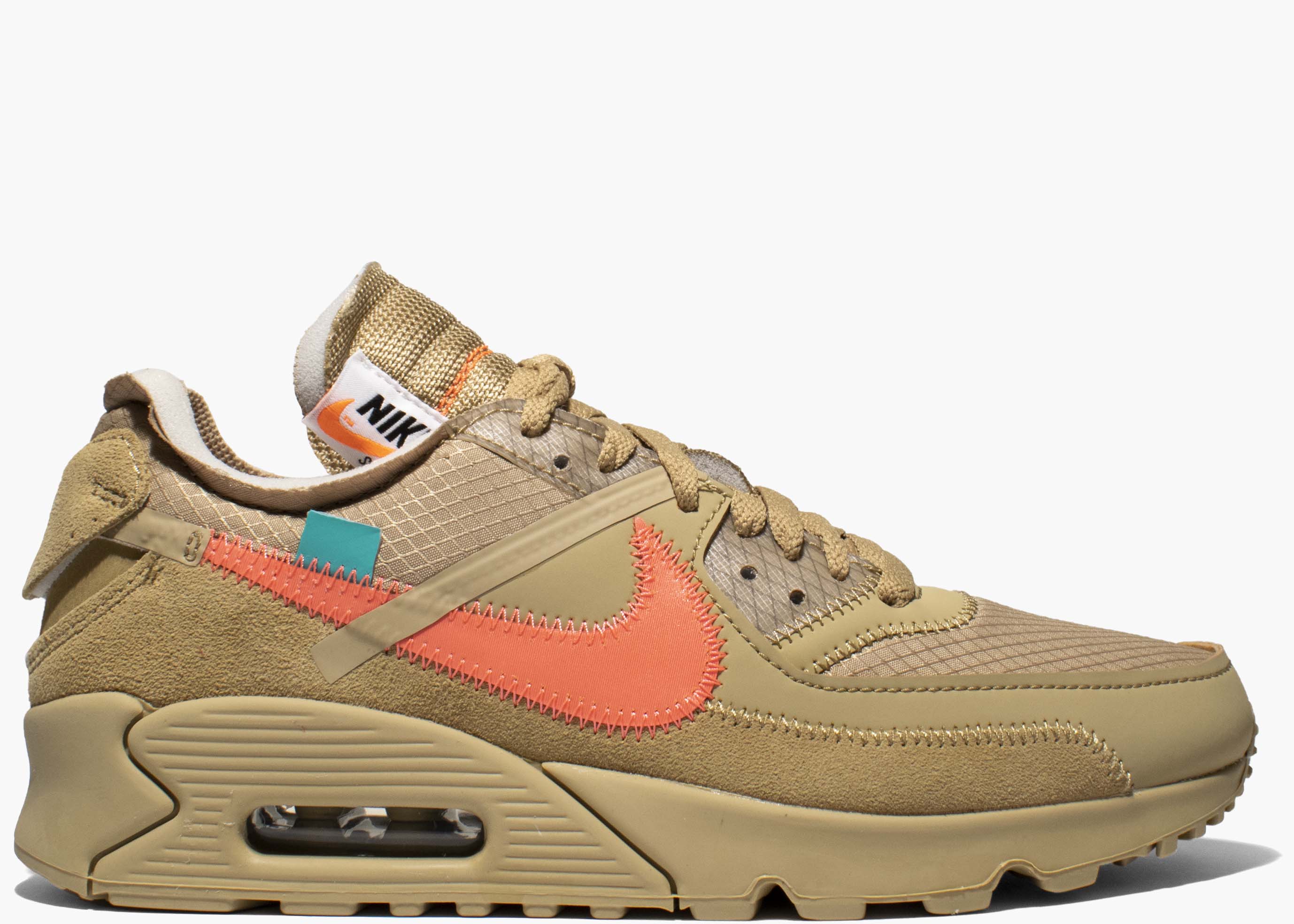 Nike Air Max 90 X Off-White Desert Ore AA7293-200 Hype Clothinga Limited Edition