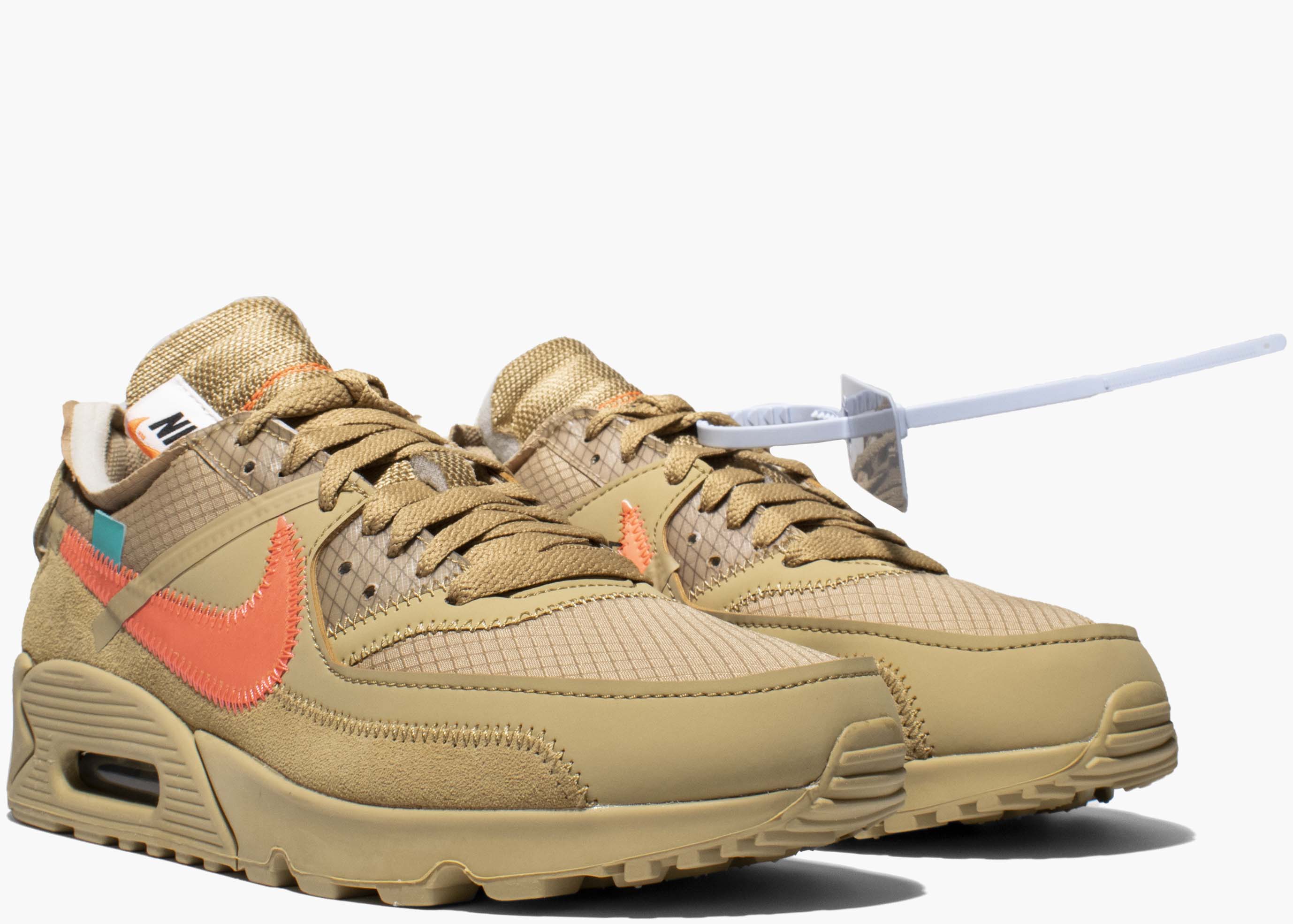 Nike Air Max 90 X Off-White Desert Ore AA7293-200 Hype Clothinga Limited Edition