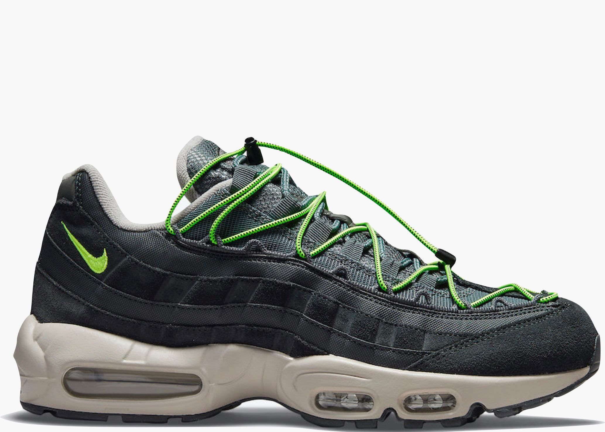 Nike Air Max 95 Speed Lacing Off Noir Volt Hype Clothinga Limited Edition