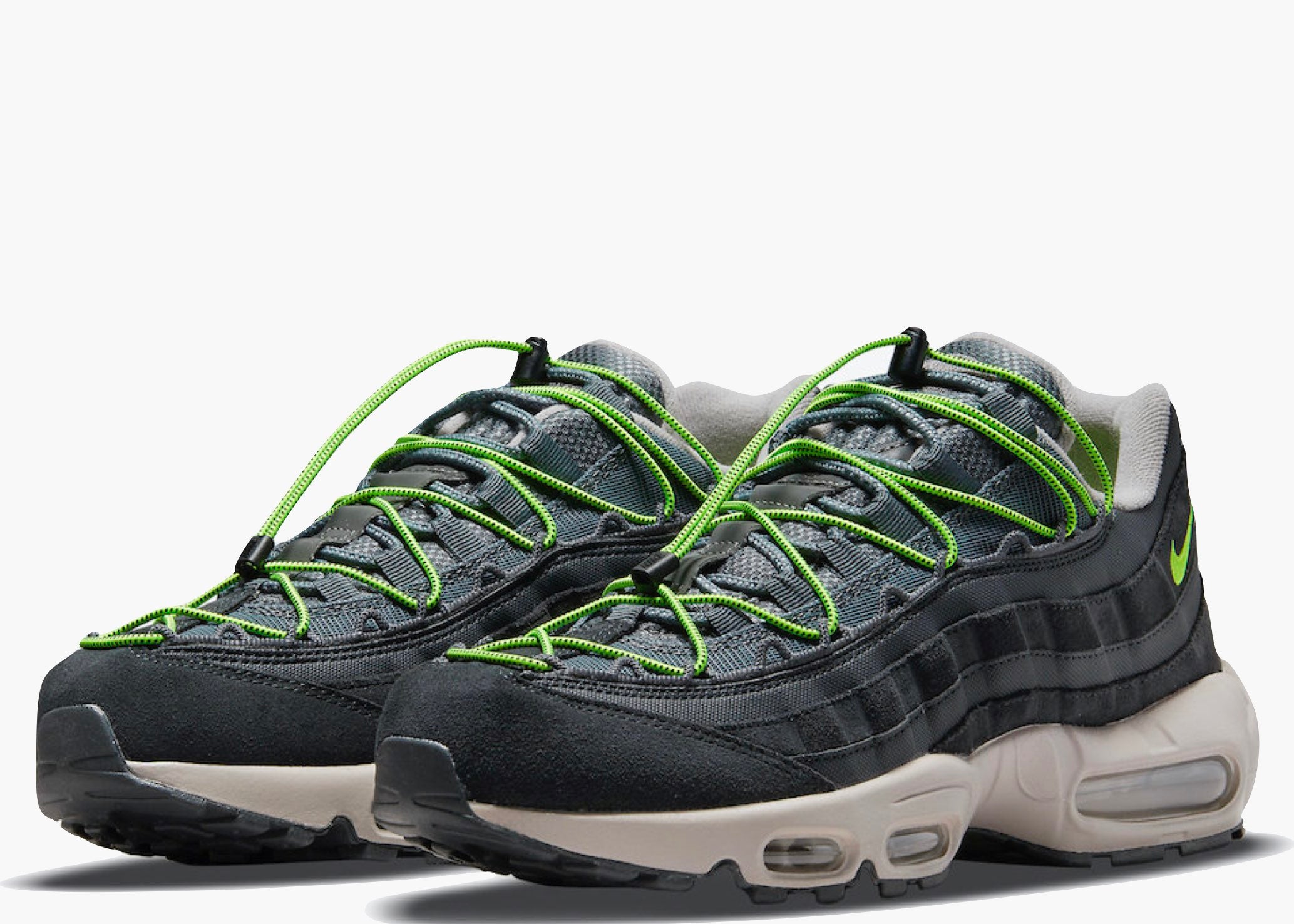 Nike Air Max 95 Speed Lacing Off Noir Volt Hype Clothinga Limited Edition